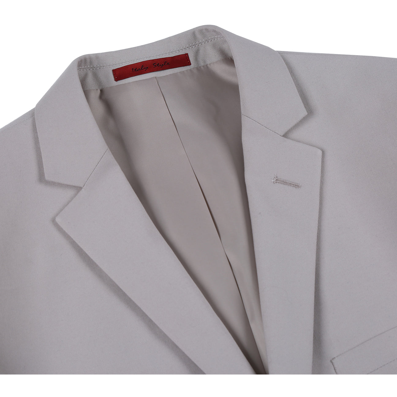 Alessandro Vitello by Renoir Beige Classic Fit 2-Piece Single Breasted Notch Lapel Suit | Size 201 84 | Perfect for Weddings, Business Meetings & Formal Events