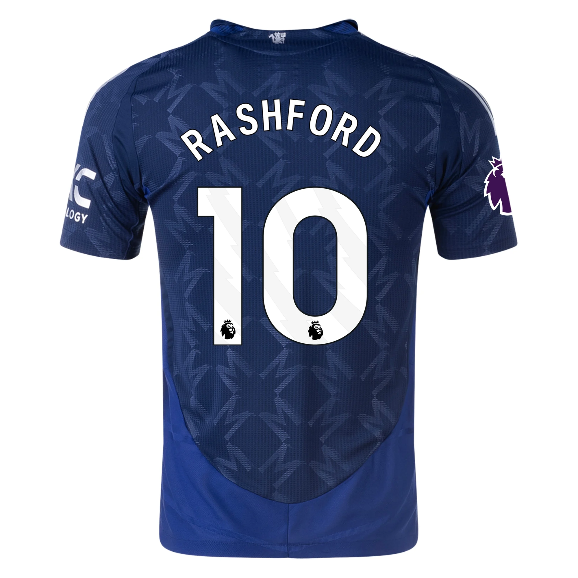 Authentic Adidas Manchester United Marcus Rashford 24/25 Away Jersey - Night Indigo with EPL Patch | Official Soccer Jersey for Fans & Players | Perfect for Matchdays, Training & Football Enthusiasts
