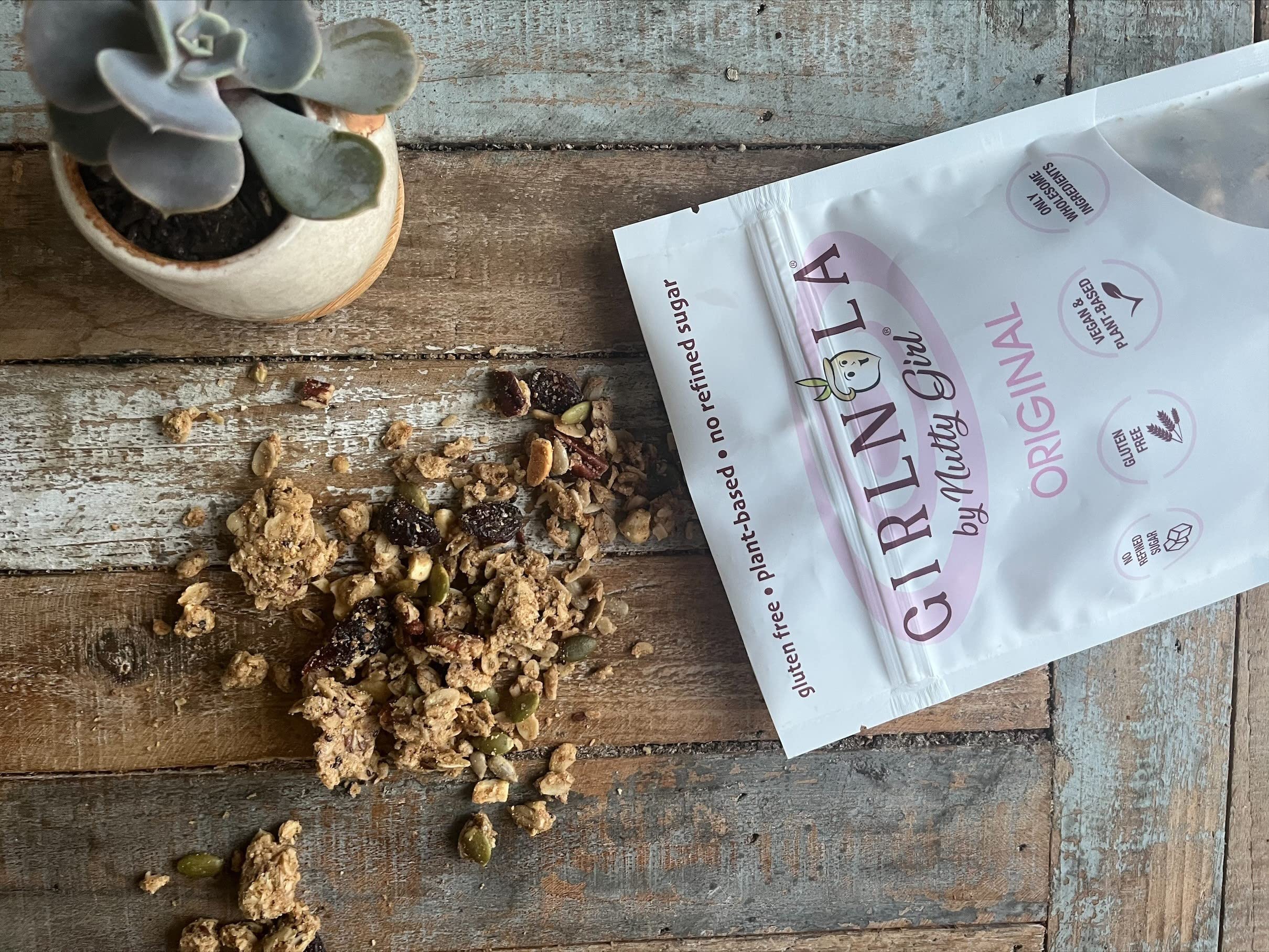 Nutty Girl Girlnola® 2 Pack - Gluten-Free Granola Snacks | Organic, Non-GMO, Vegan | Perfect for Breakfast, Hiking & On-the-Go Snacking