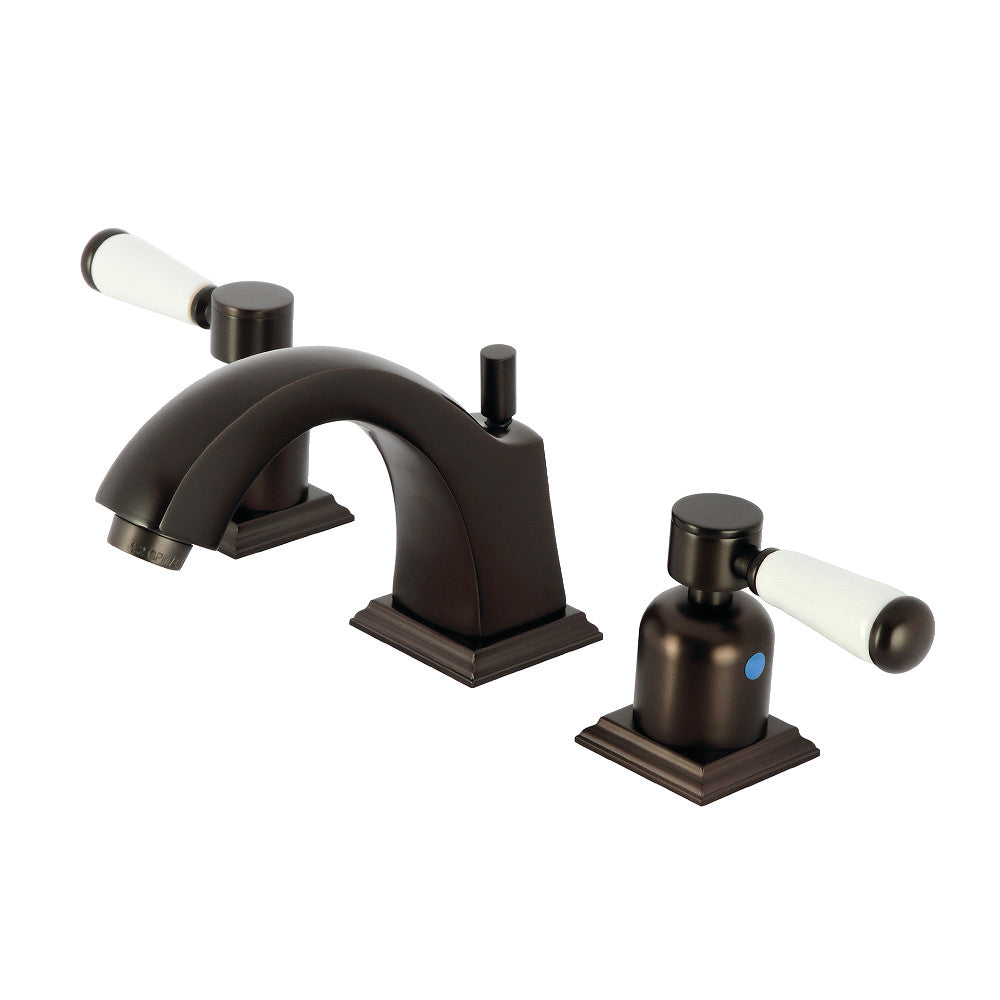 Kingston Brass FSC4685DPL Paris Widespread Bathroom Faucet with Pop-Up Drain - Elegant 8
