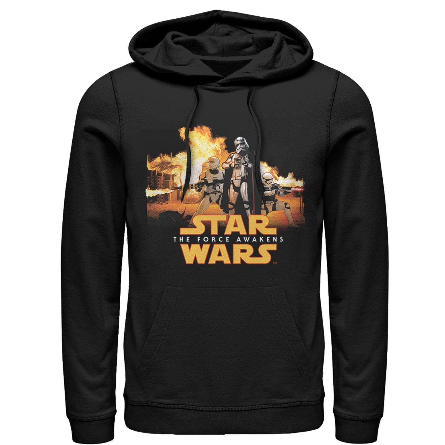 Men's Star Wars The Force Awakens Captain Phasma Fire Pull Over Hoodie - Stylish Cosplay & Casual Winter Wear