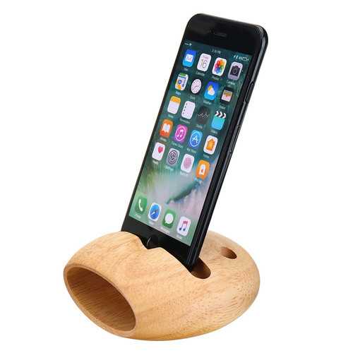 Bakeey Wooden Phone Stand with Sound Amplifier - Cable Organizer & Charging Station for Xiaomi - Perfect for Office Desk, Home, and Gift Giving