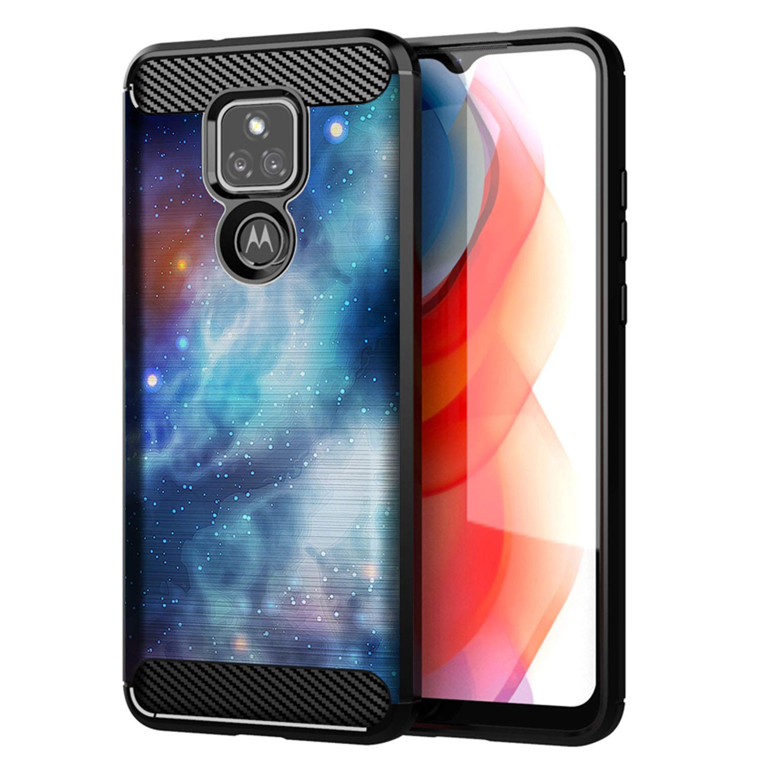 **Motorola Moto G Play (2021) Case - Slim TPU Protective Cover with Scratch Resistance & Blue Galaxy Design | Perfect Fit for Everyday Use, Travel & Outdoor Activities**