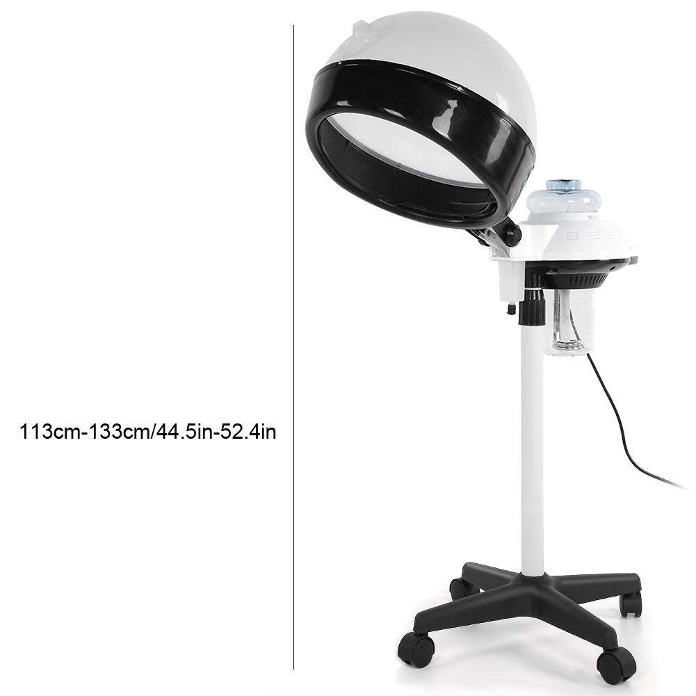 Adjustable Hooded Hair Bonnet Dryer with Floor Stand - Salon & Spa Styling Tool for Hair Coloring, Perming & Conditioning (UK Plug) - Perfect for Home Hair Care & Professional Salon Treatments