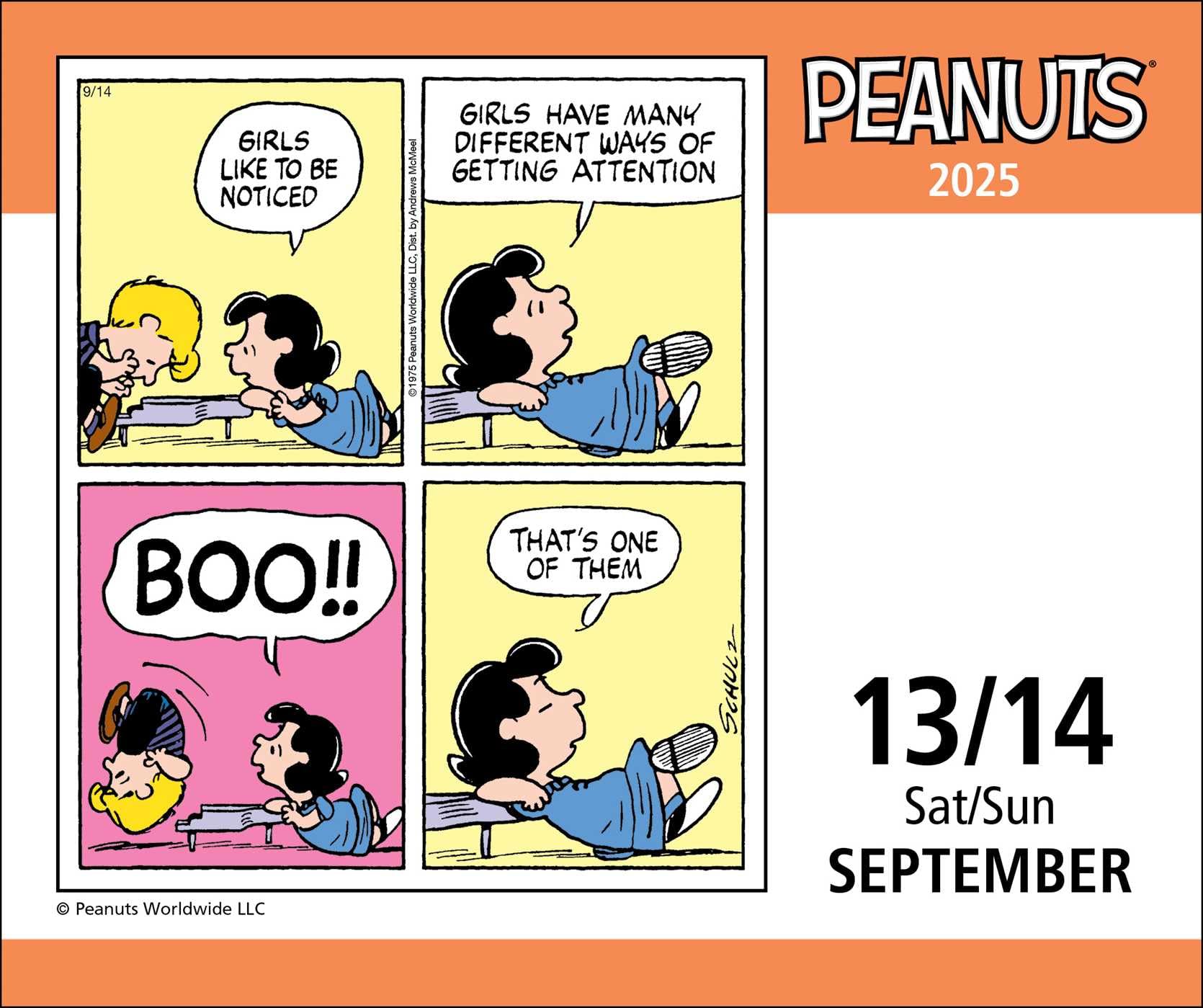 Peanuts 2025 Day-to-Day Calendar - Fun Daily Comics for Office, Home & School - Perfect Gift for Peanuts Fans & Collectors