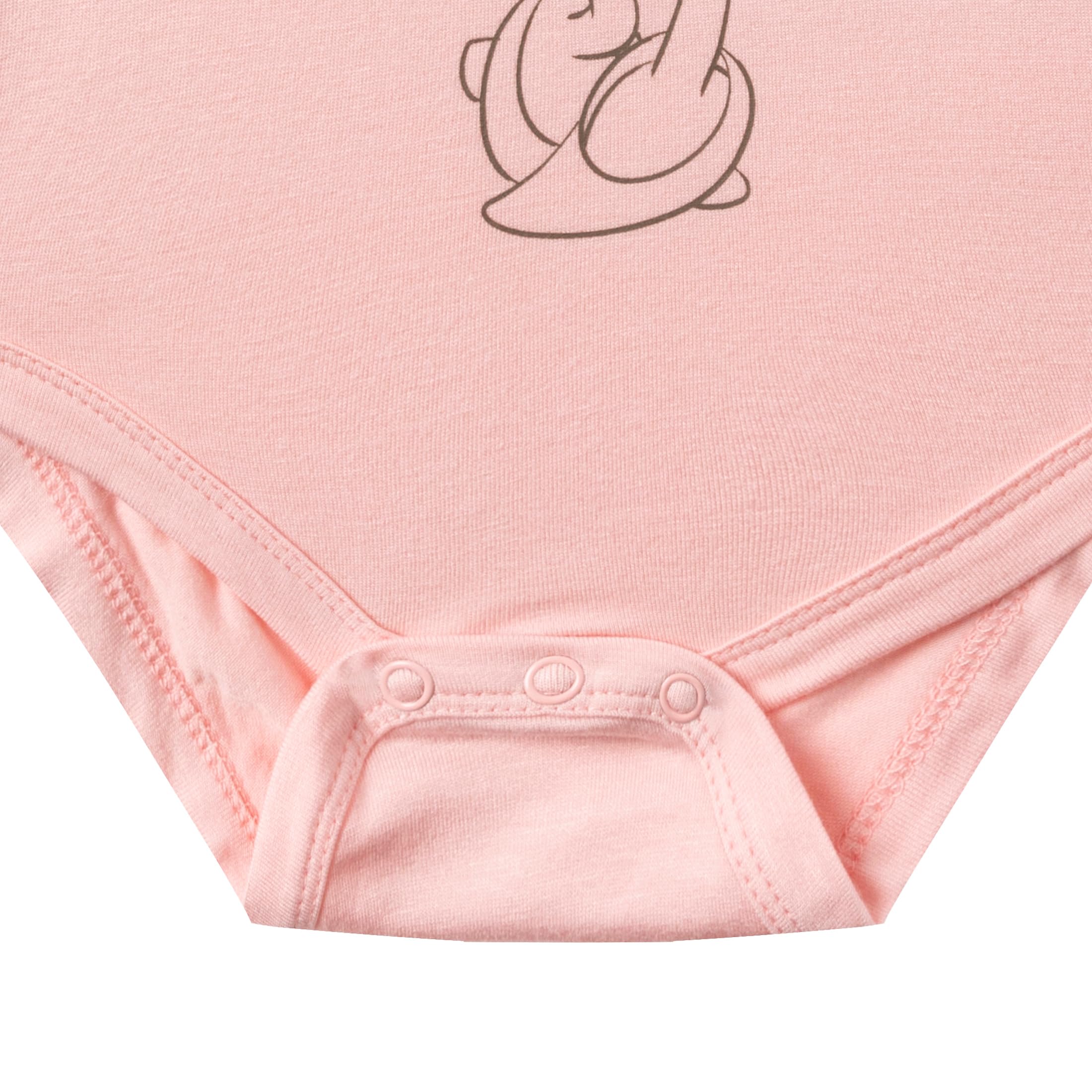 Disney Minnie Mouse Baby Girls 4-Pack Bamboo Viscose Bodysuit Set with Booties, Hat & Pants - Soft Organic Outfit for Newborn Infant 0-12 Months | Perfect for Photo Shoots, Birthday Gifts & Daily Wear