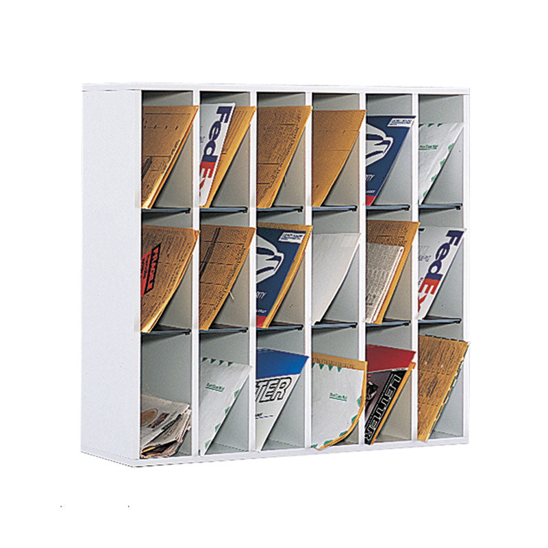 18-Slot Wooden Mail Organizer - Perfect for Home Office, Mail Sorting & Document Storage