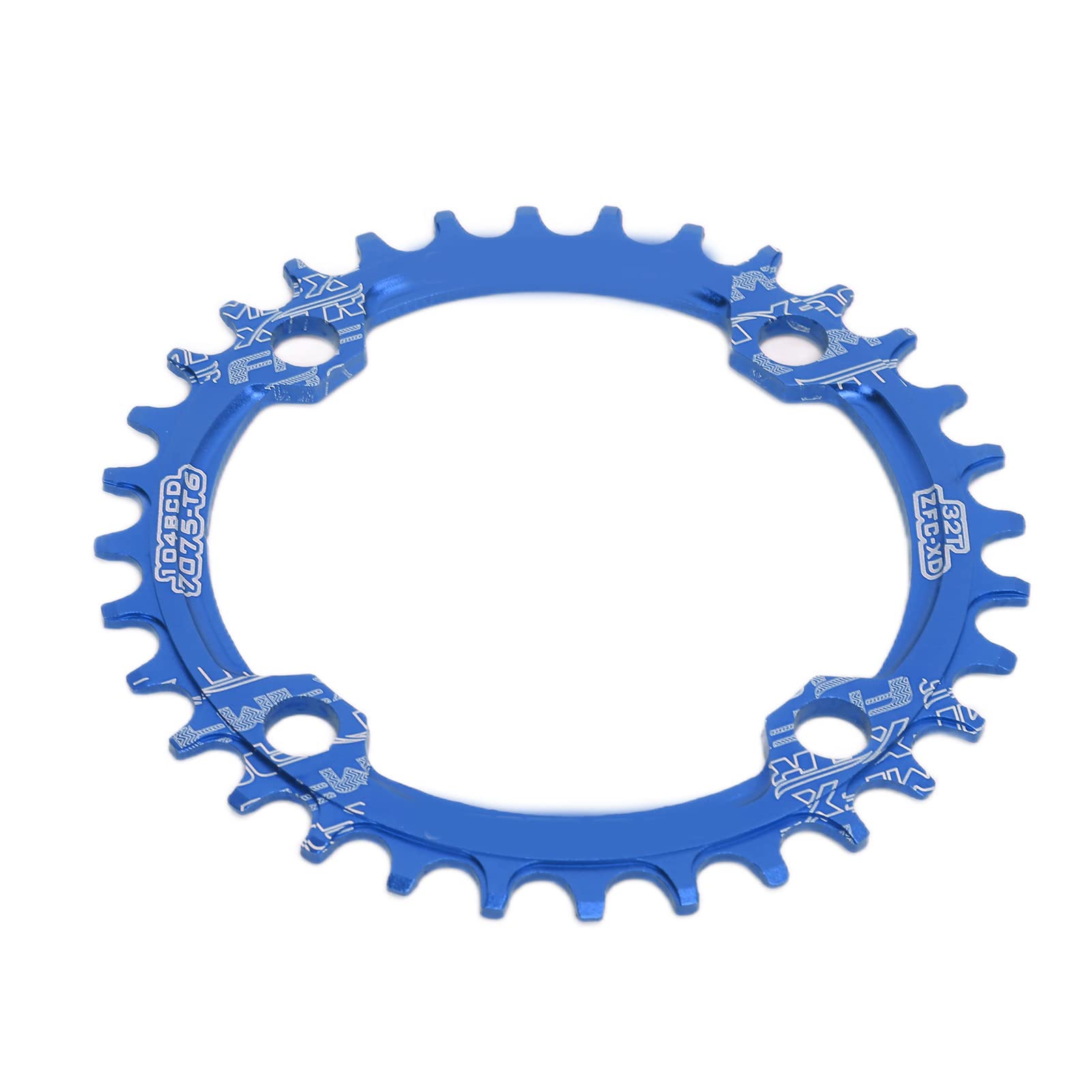 Dilwe 32T Aluminum Alloy Narrow Wide Bike Chainring - Lightweight MTB Chainring for Bicycle Crankset - Perfect for Mountain Biking, Trail Riding & Cycling Accessories