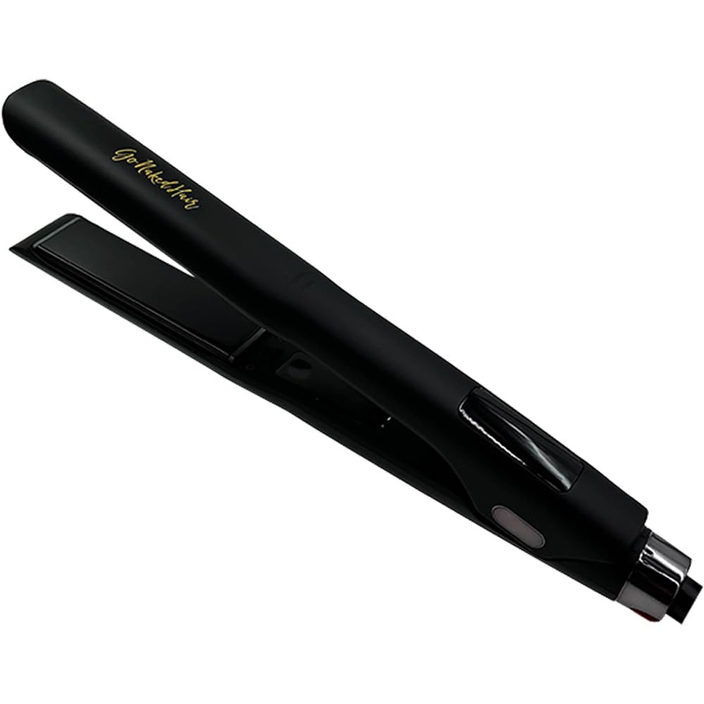 Go Naked Hair Professional Hair Straightener - Salon-Grade Flat Iron for Smooth & Silky Hair - Perfect for Home Use, Travel & Styling