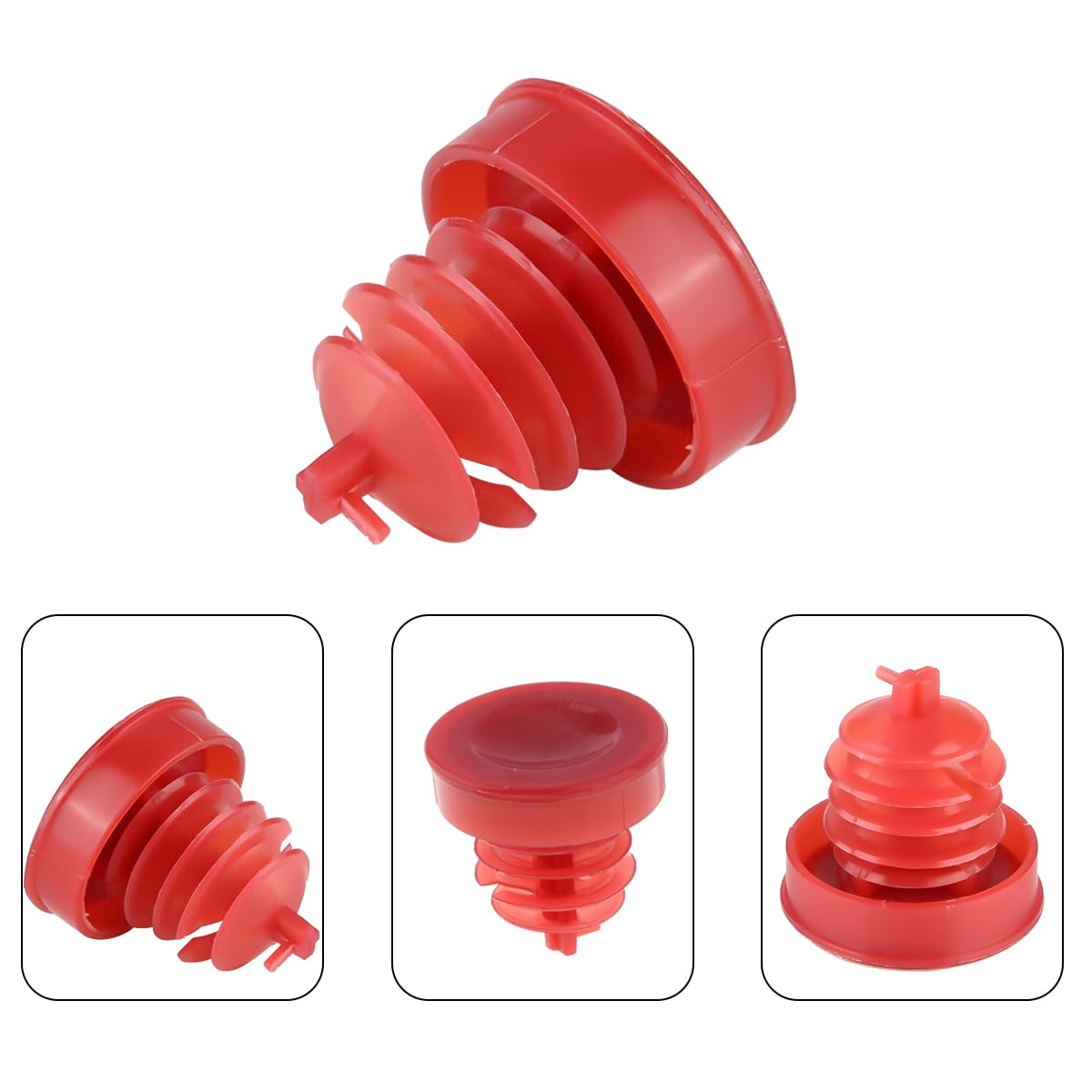 2PCS Universal Car Hydraulic Power Steering Pump Reservoir Cap Plug Cover - Compatible with Acura MDX, RDX, RL, RSX, TL, TSX & Honda CR-V - Durable Replacement Auto Parts for Leak Prevention & Engine Protection - Perfect for DIY Car Maintenance & Repair