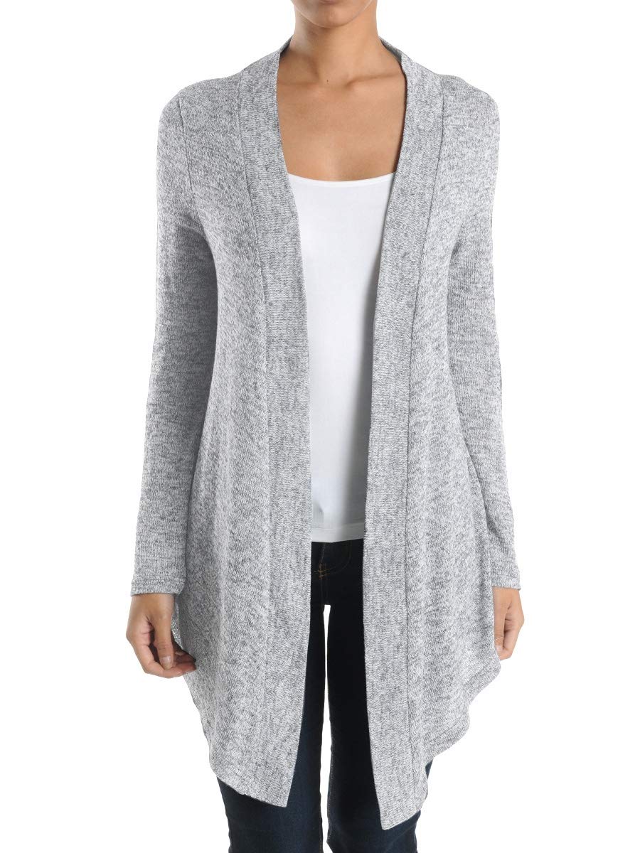 Glass House Apparel Women's Cardigan Sweater - Soft Knit Open Front Long Sleeve Wrap Cover Up for Fall & Winter - Perfect for Office, Date Night and Cozy Evenings at Home