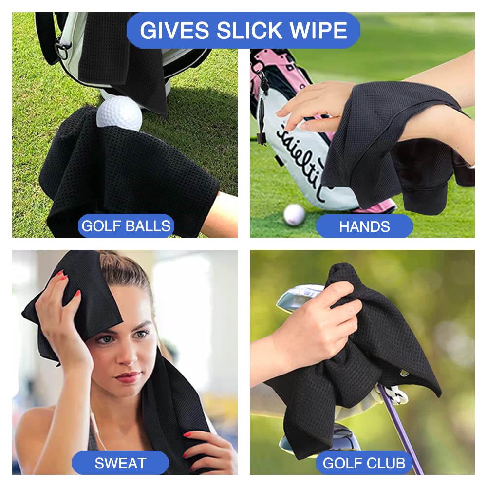 Funny Golf Towel - Best Dad by Par - Unique Golf Gifts for Men & Women | Perfect Golf Accessories for Birthday, Retirement, Father's Day | Great for Golf Courses, Driving Range & Clubhouse Use