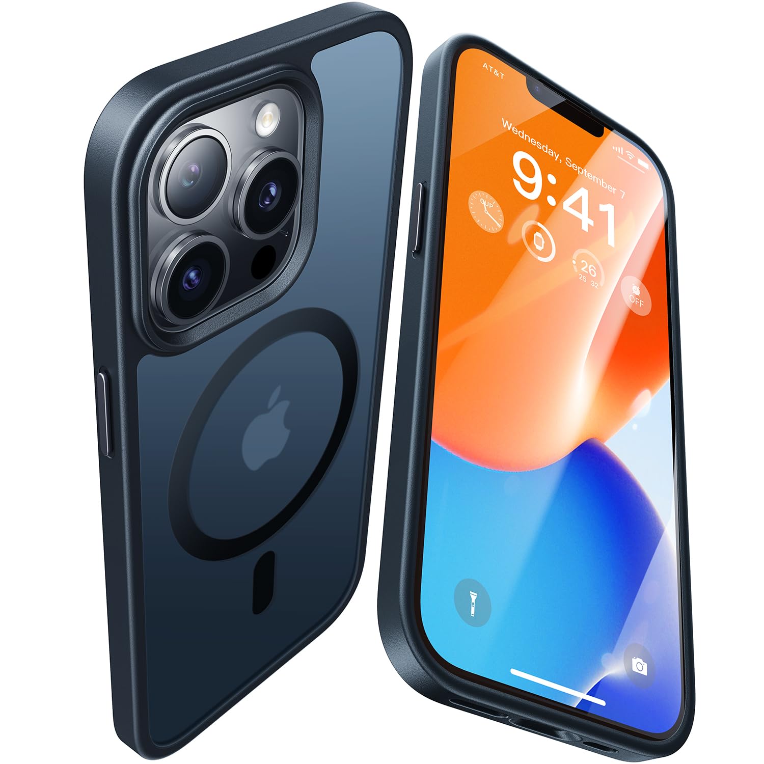 Magnetic iPhone 13 Pro Case Compatible with MagSafe - 16FT Military Drop Protection, Shockproof Phone Cover for MagSafe Wallet & Accessories - Works with Magnetic Car Mount & Wireless Charger (Black) - Perfect for Daily Use, Travel & Outdoor Activities