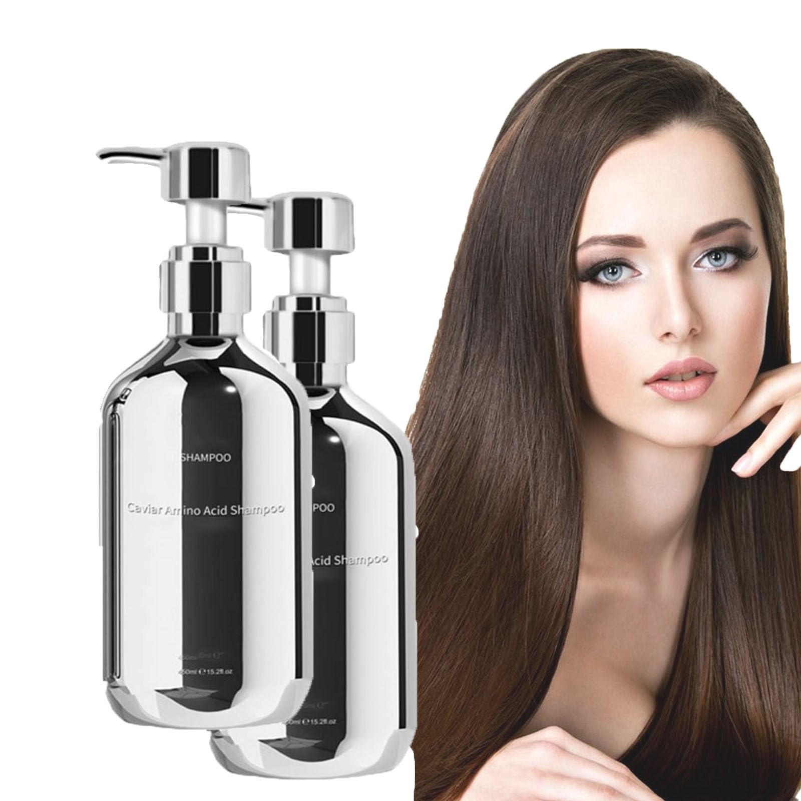 Premium Caviar Amino Acids Shampoo & Conditioner Set (2pcs) - Deep Nourishing Hair Treatment for Dry, Damaged Hair - Salon Quality Hair Care for Shine & Strength - Perfect for Daily Use & Professional Styling