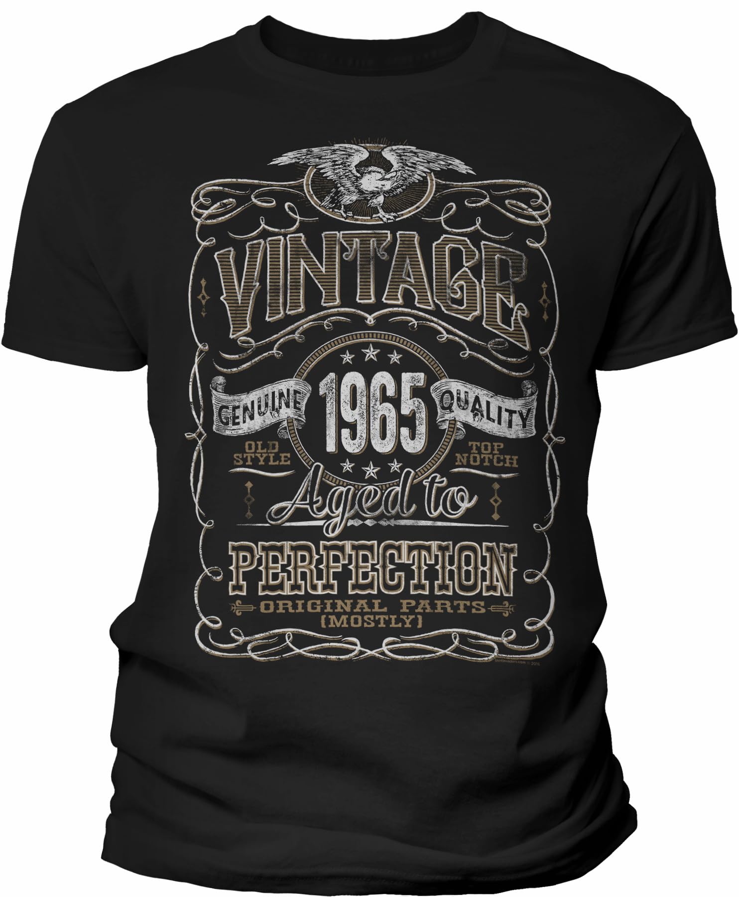 Vintage 1965 Aged to Perfection 60th Birthday Gift T-Shirt for Men - Funny 60 Year Old Birthday Present Idea - Perfect for Parties & Celebrations