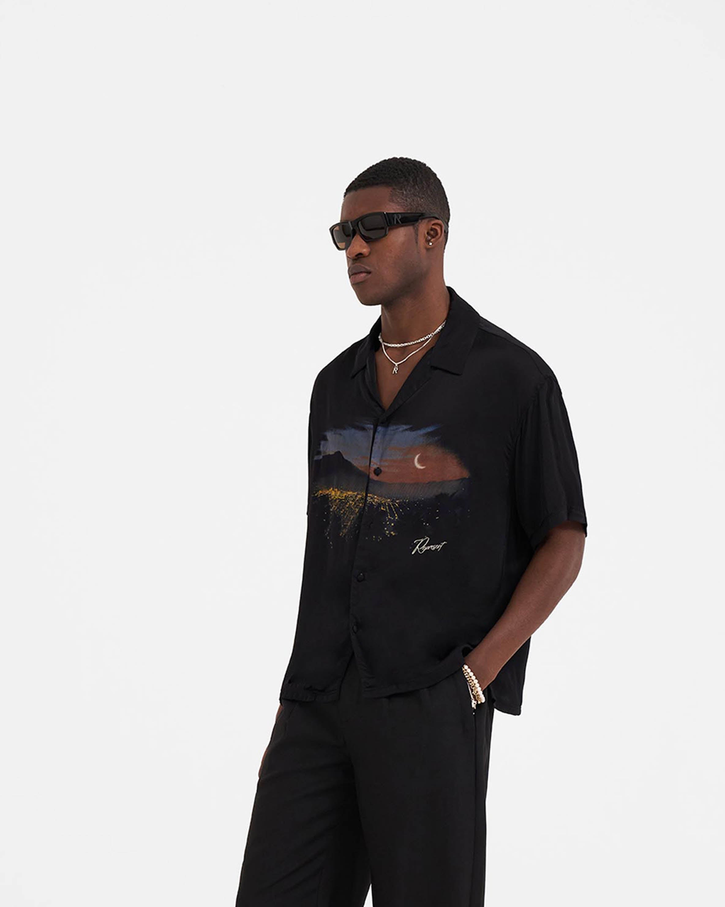 The Hills Shirt - Premium Black Cotton T-Shirt for Men | Casual Wear, Street Style & Everyday Comfort