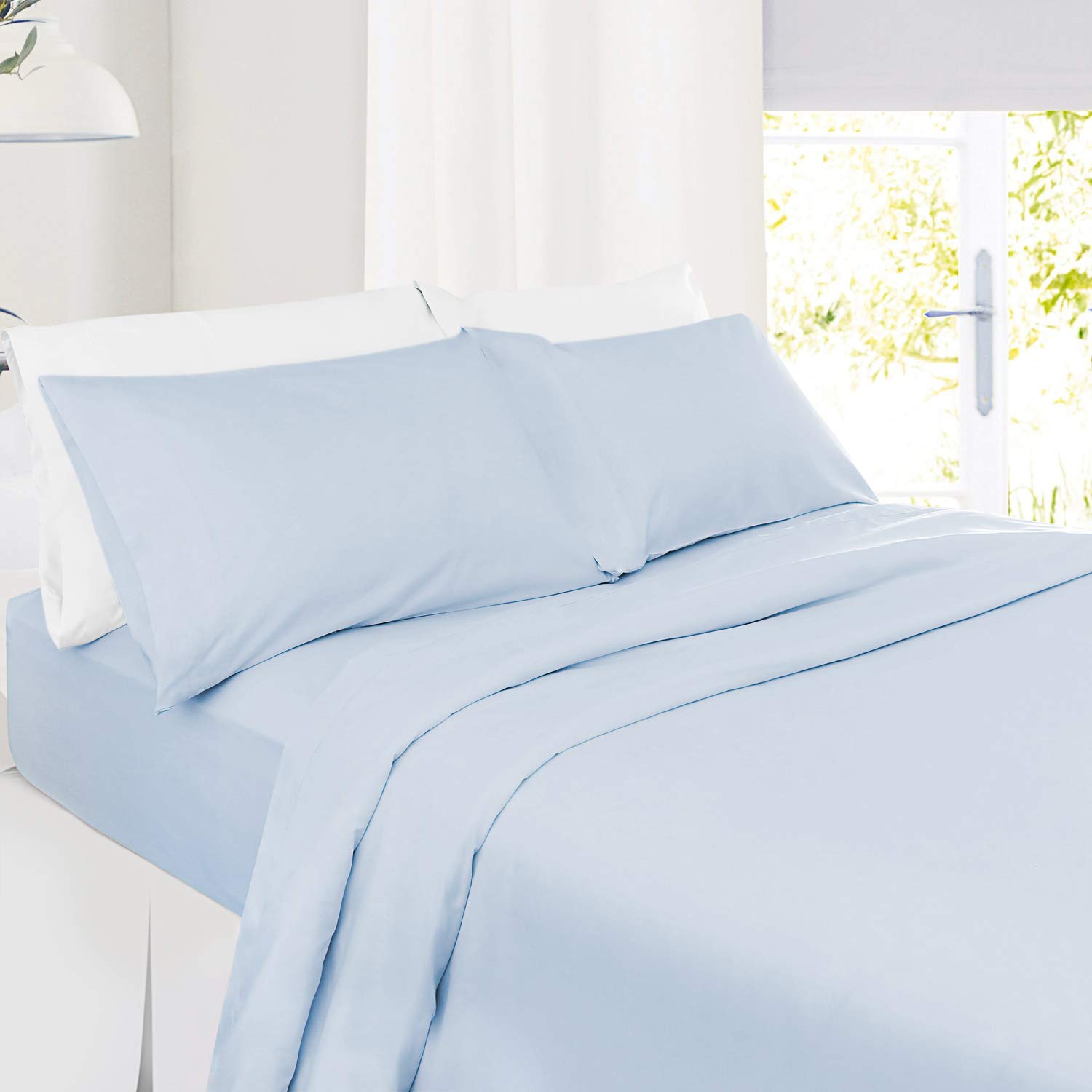 4-Piece Twin XL Sheet Set - 800 Thread Count 100% Ultra-Fine Cotton Bed Sheets with Extra Long Staple Cotton, Deep Pocket Fits Mattress Up to 14