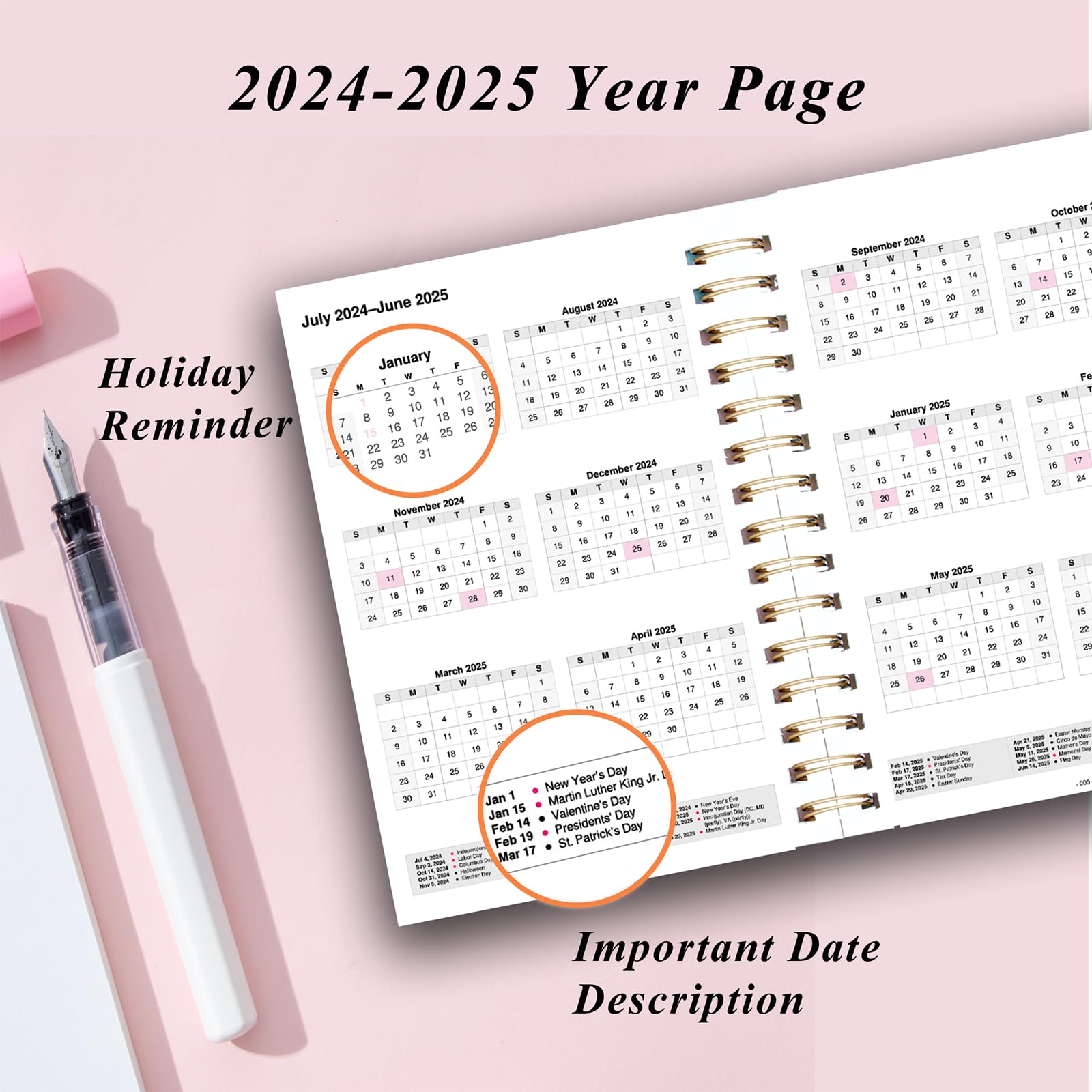 2024-2025 Academic Planner - Daily Weekly Monthly Organizer July 2024 to June 2025 - 5