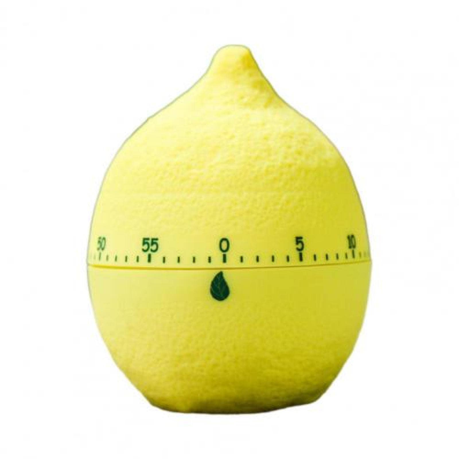 360° Rotating Adjustable Mechanical Kitchen Timer with Alarm - Durable Plastic Countdown Timer for Cooking, Baking, Exercise & Classroom Use - Home Essential in Lemon Yellow