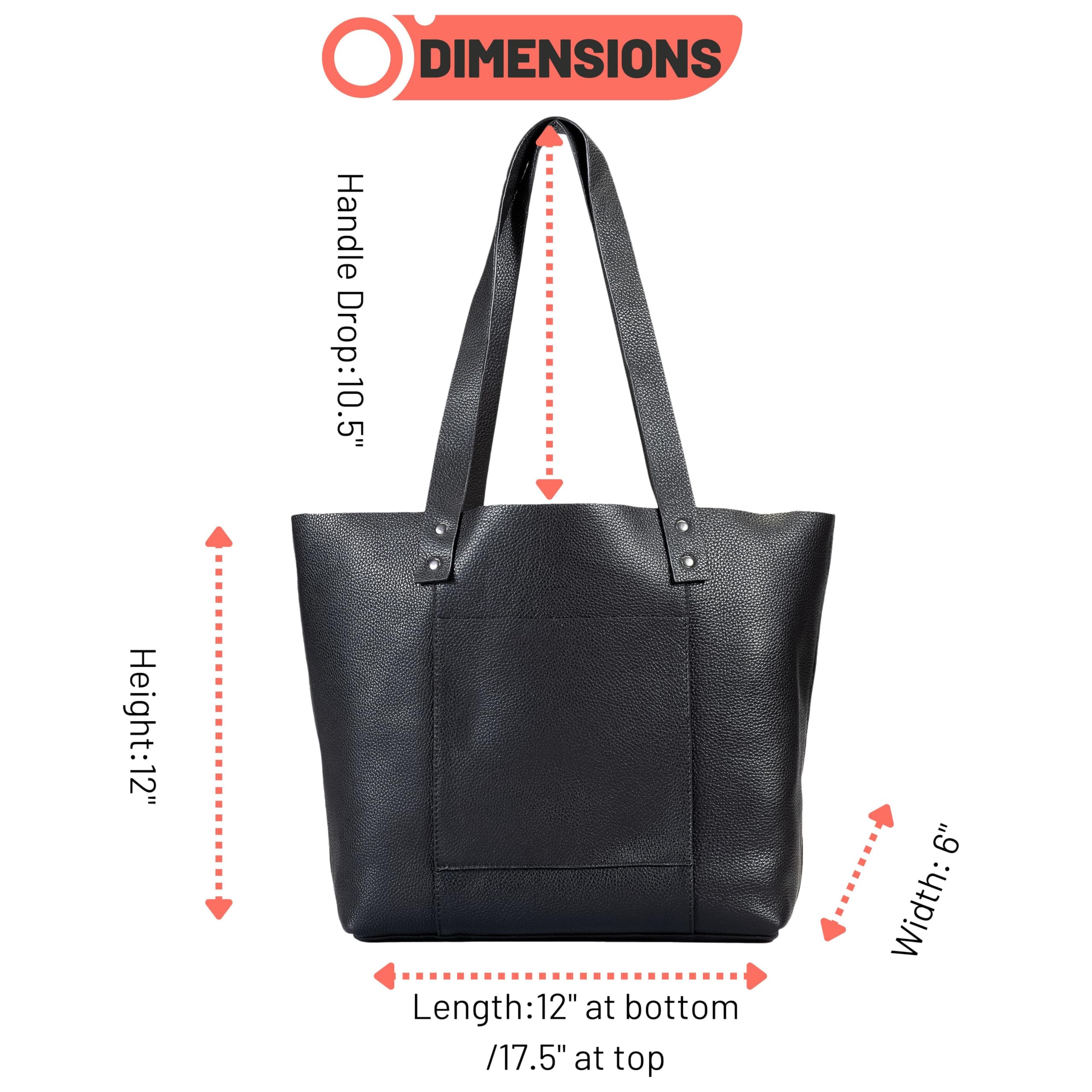 Genuine Leather Tote Bag for Women - Stylish & Durable Handbag for Work, Travel & Everyday Use | Perfect Office Commute, Weekend Getaway & Shopping Companion