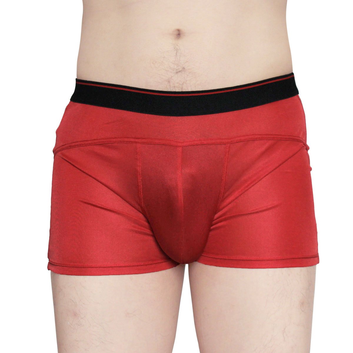 Premium Pure Silk Knitted Men's Underwear - Soft Breathable Wide Waistband Briefs for Comfort & Luxury | Ideal for Sleep, Lounge & Travel