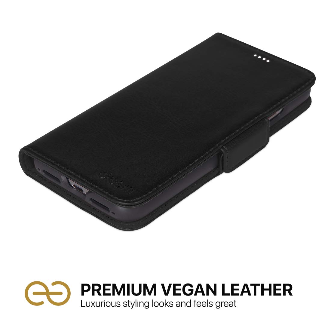 Dreem Fibonacci iPhone Xs Max Wallet Case - Vegan Leather, Magnetic & Shockproof for Daily Use