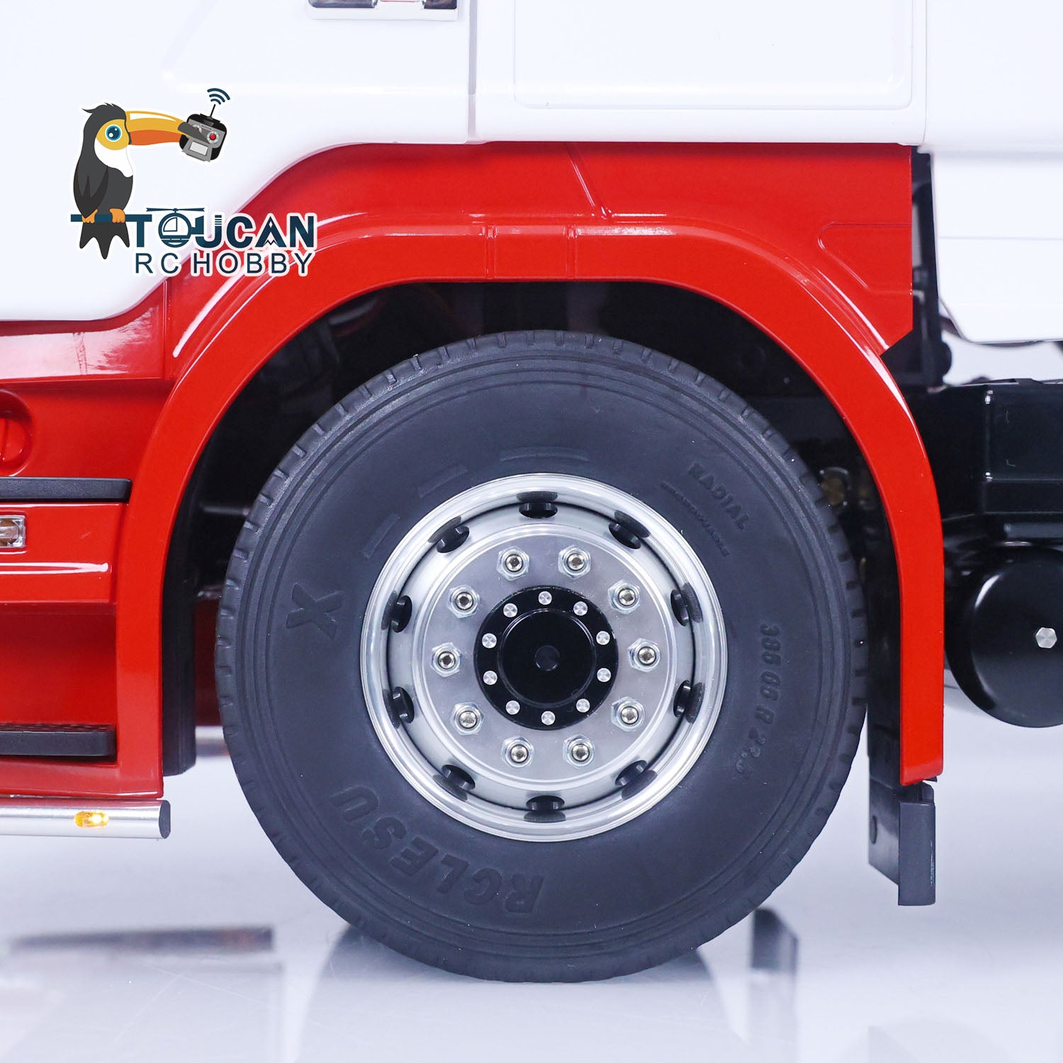 LESU 1/14 Scale 6X6 RC Tractor Truck with Painted Metal Chassis, RTR Remote Control, Sound & Light Effects - HH180802C - Perfect for Off-Road Adventures, RC Car Racing and Collectible Display