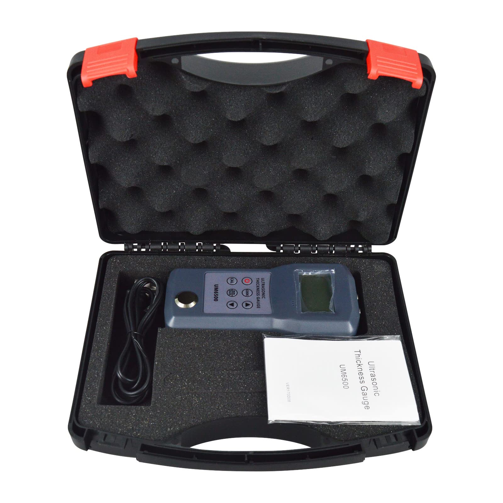 TECHTONGDA UM6500 Digital Ultrasonic Thickness Gauge - Portable Non-Destructive Testing Meter for Metal, Plastic & Glass | Ideal for Industrial Maintenance, Quality Control & Material Inspection