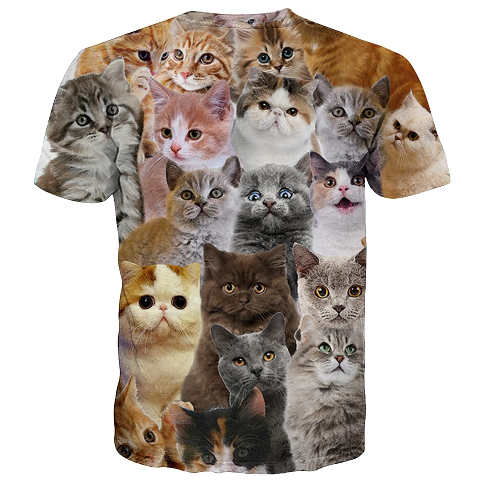 Yasswete Unisex 3D Printed Short Sleeve T-Shirt for Men & Women - Trendy Graphic Tees for Casual Wear, Street Style & Everyday Outfits