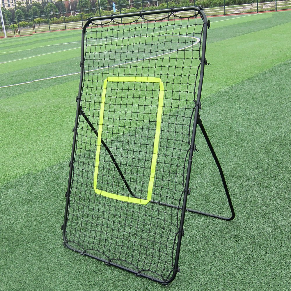 Professional Galvanized Steel Soccer & Baseball Goal - Heavy Duty Rebound Net for Training & Practice - Perfect for Backyard, Field, and School Sports Use
