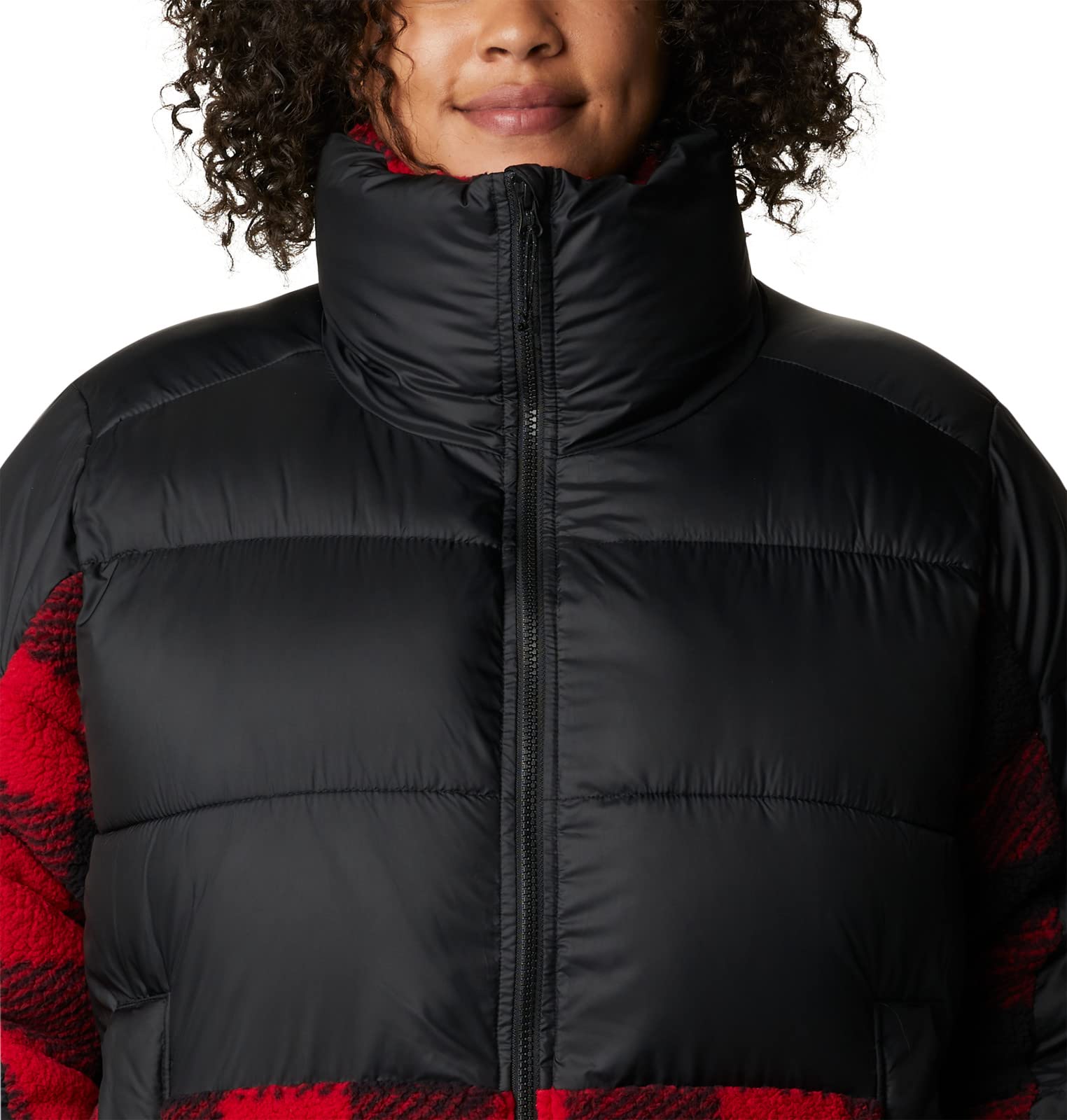 Columbia Women's Leadbetter Point Sherpa Hybrid Jacket - Warm Fleece-Lined Winter Coat for Outdoor Activities, Hiking & Casual Wear