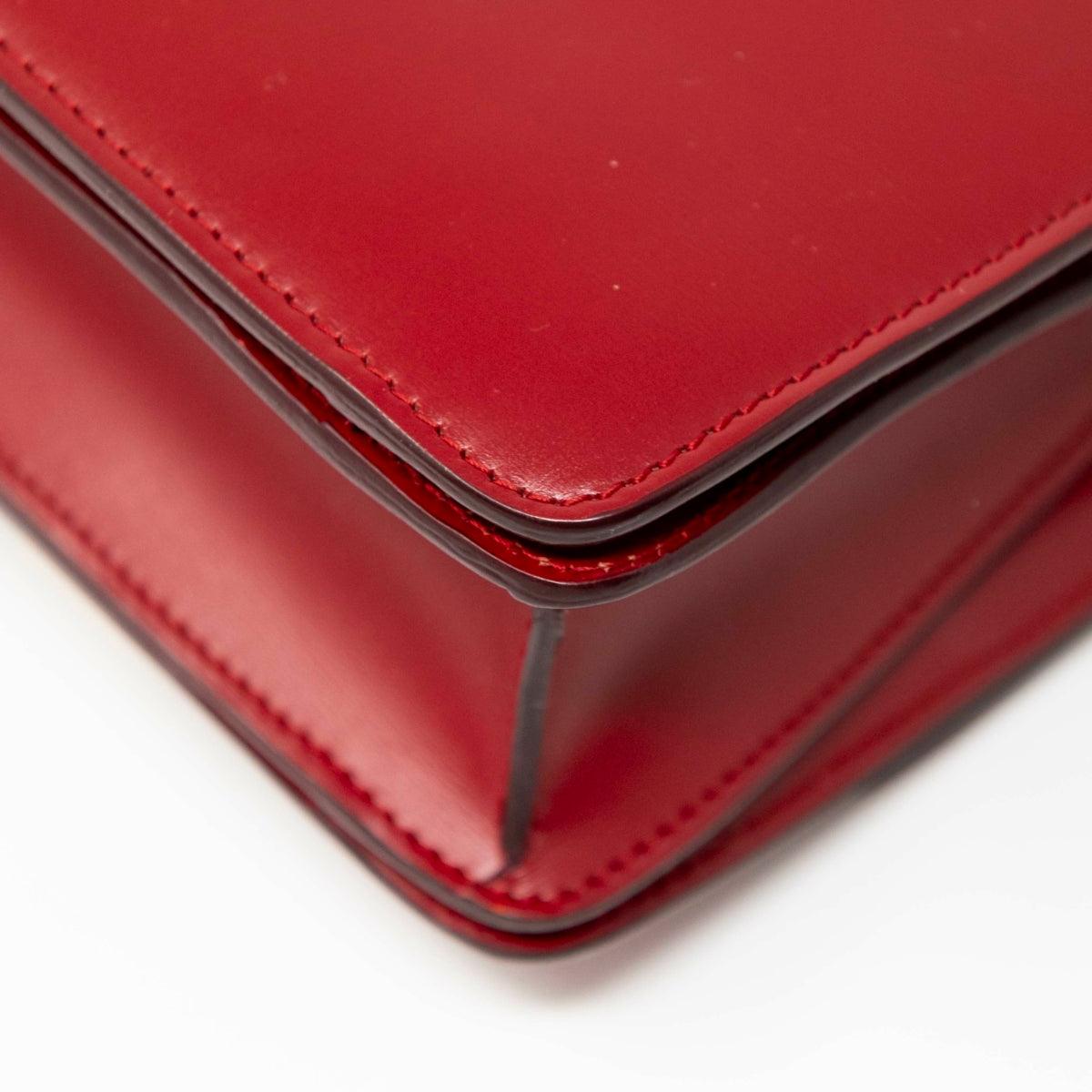 Celine Dark Red Small Box Bag - Premium Leather Crossbody Handbag for Women | Perfect for Work, Travel & Evening Events