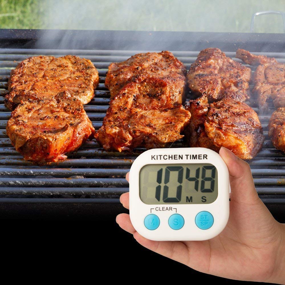 Thermocare Digital Kitchen Timer & Stopwatch - Large Display, Loud Alarm, Magnetic Stand | 99-Min Countdown for Cooking, Baking, Kids Study & Classroom Use | Perfect for Kitchen, Bathroom, Oven & Teacher Activities