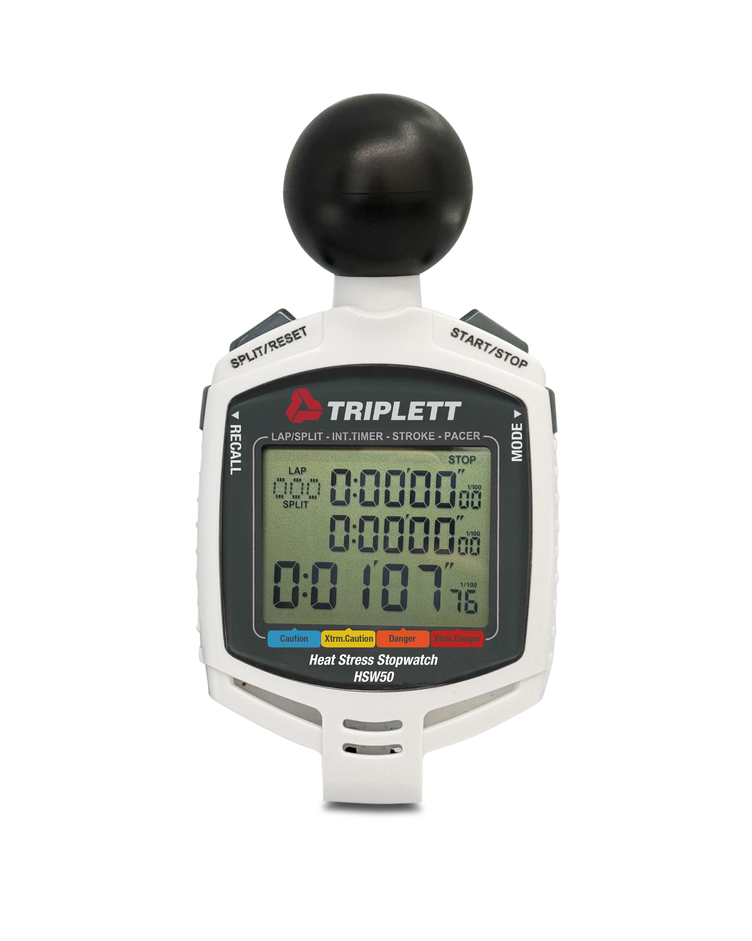 HSW50 Heat Stress Stopwatch with Temperature & Humidity Monitoring - Ideal for Outdoor Sports, Construction, and Industrial Safety