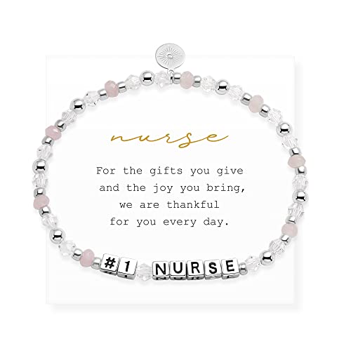 #1 NURSE/Silver Plated/Clear