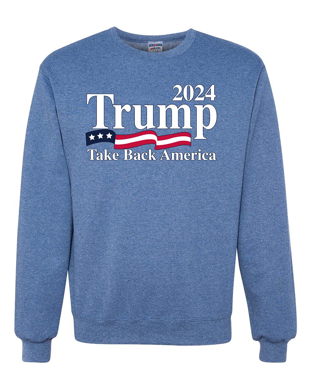Wild Bobby Trump 2024 Take Back America Political Graphic Sweatshirt - Unisex Crewneck Pullover for Campaign Support & Patriotic Events
