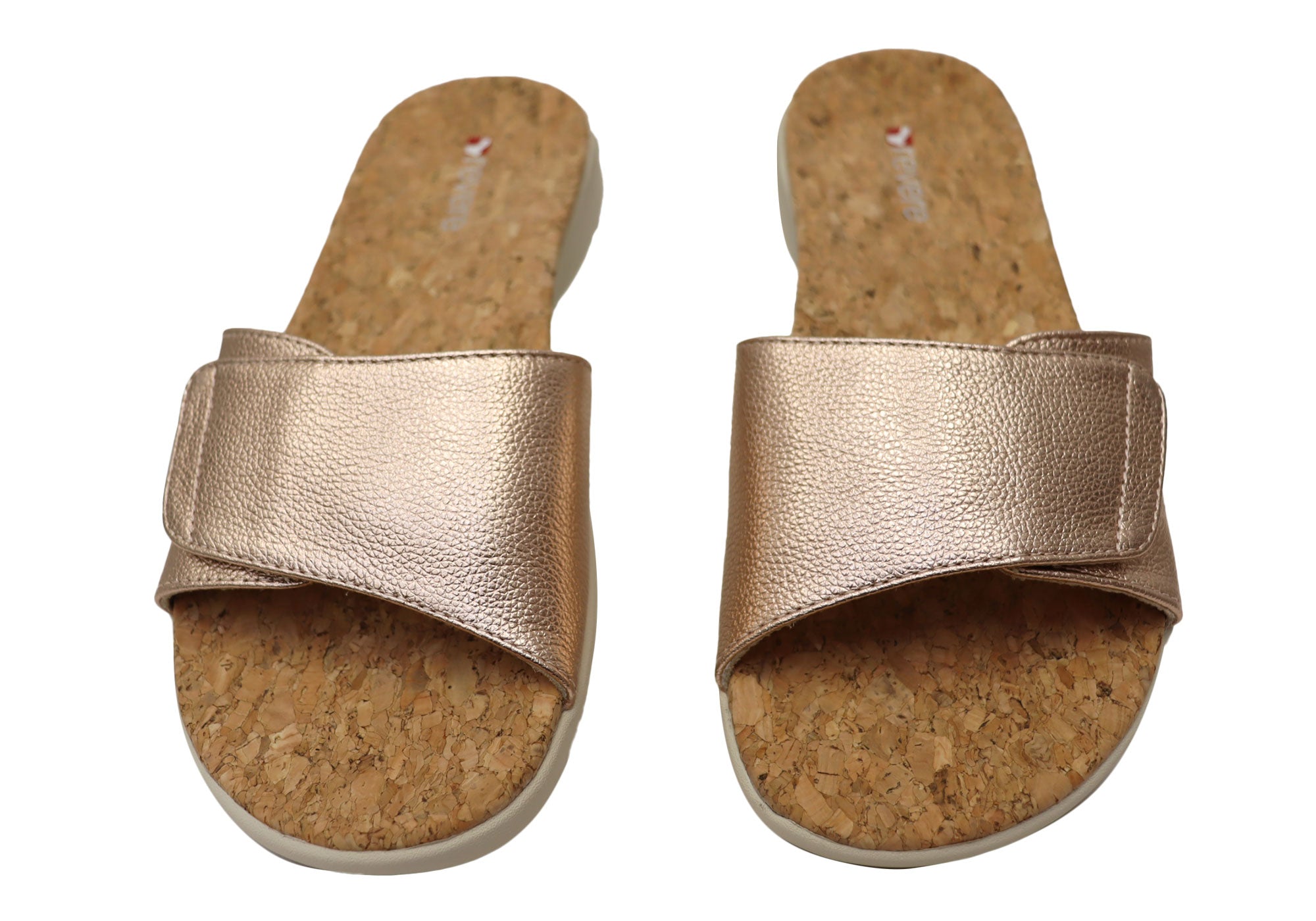 Revere Macau Women's Comfortable Leather Slides Sandals - Casual Summer Shoes for Beach, Pool & Home Wear