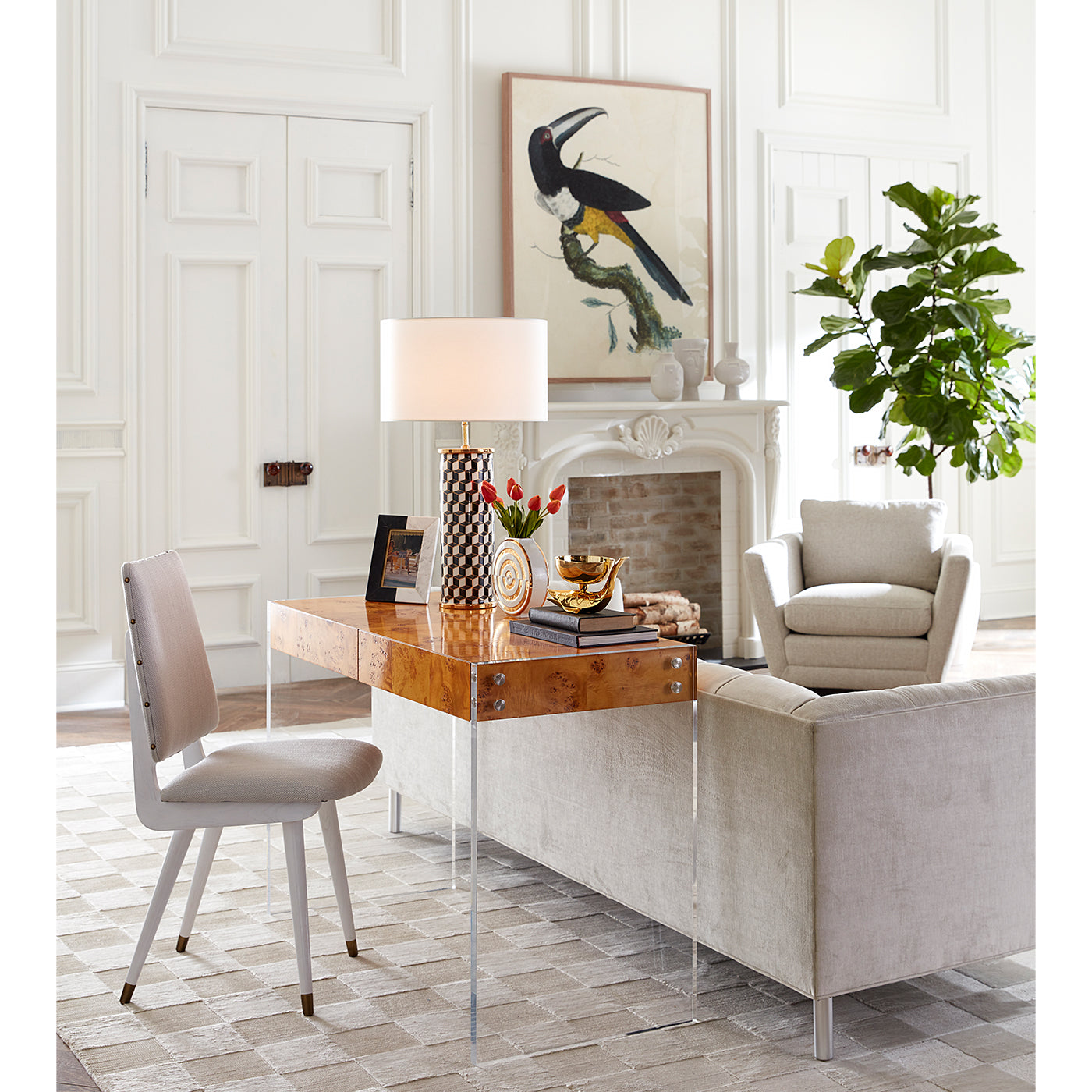 Camille Dining Chair - Modern Upholstered Side Chair for Kitchen, Dining Room & Office - Comfortable & Stylish Home Furniture