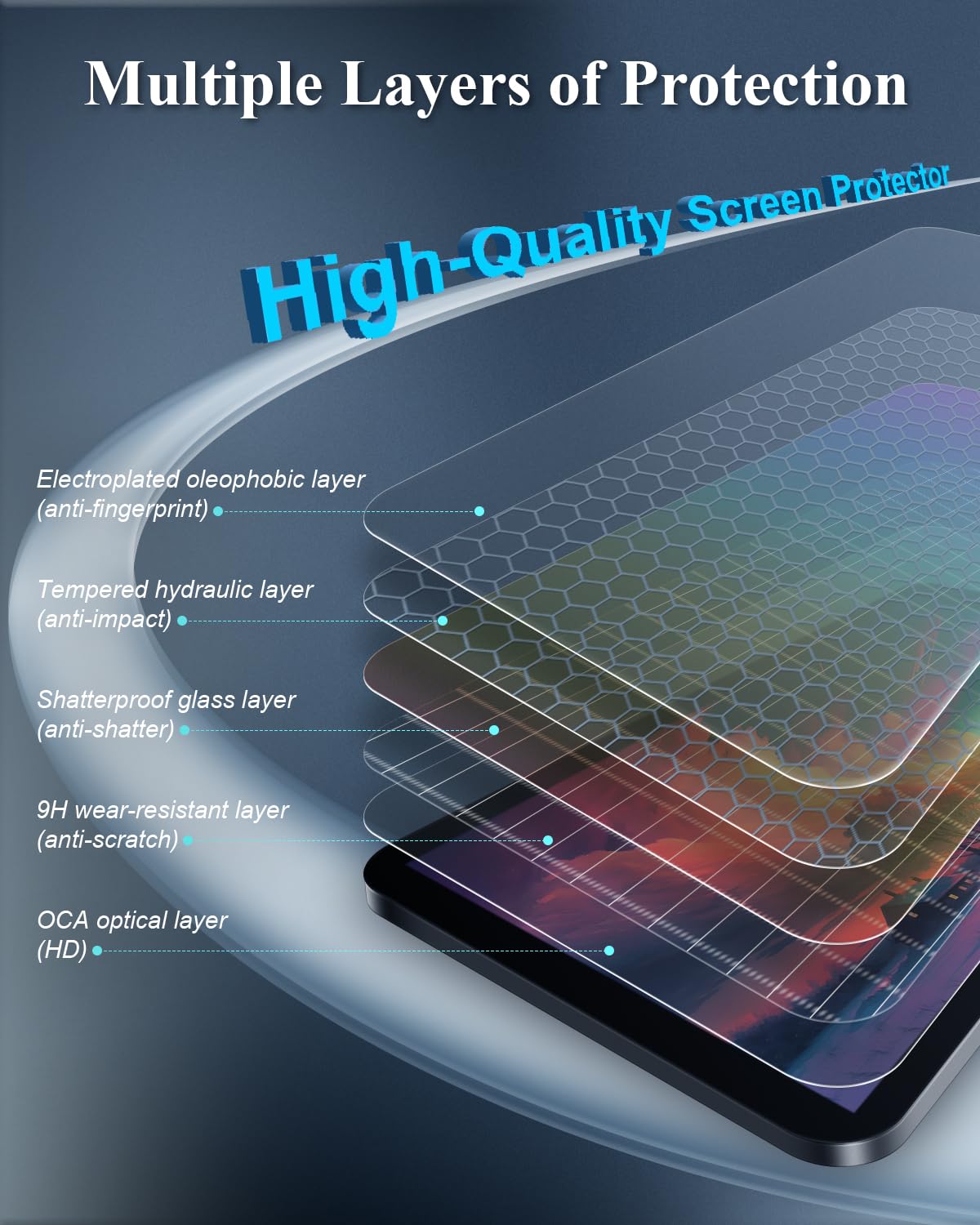 BIBIBO Tempered Glass Screen Protector for 2024-2025 VW Jetta (SE, SEL, GLI Autobahn) - 8