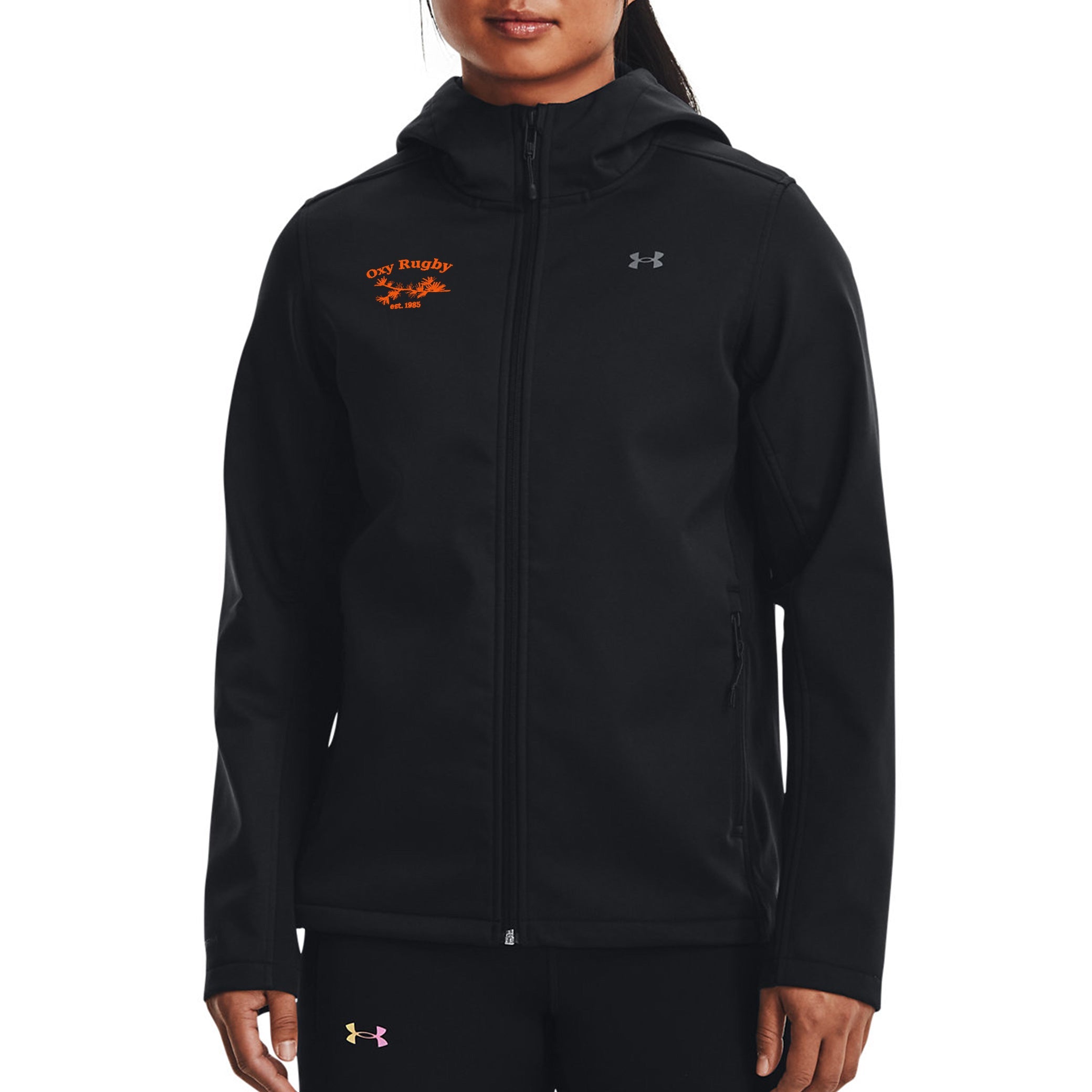Oxy Rugby UA Women's CGI Hooded Jacket - Waterproof Windbreaker for Outdoor Sports & Casual Wear | Perfect for Running, Hiking & Gym