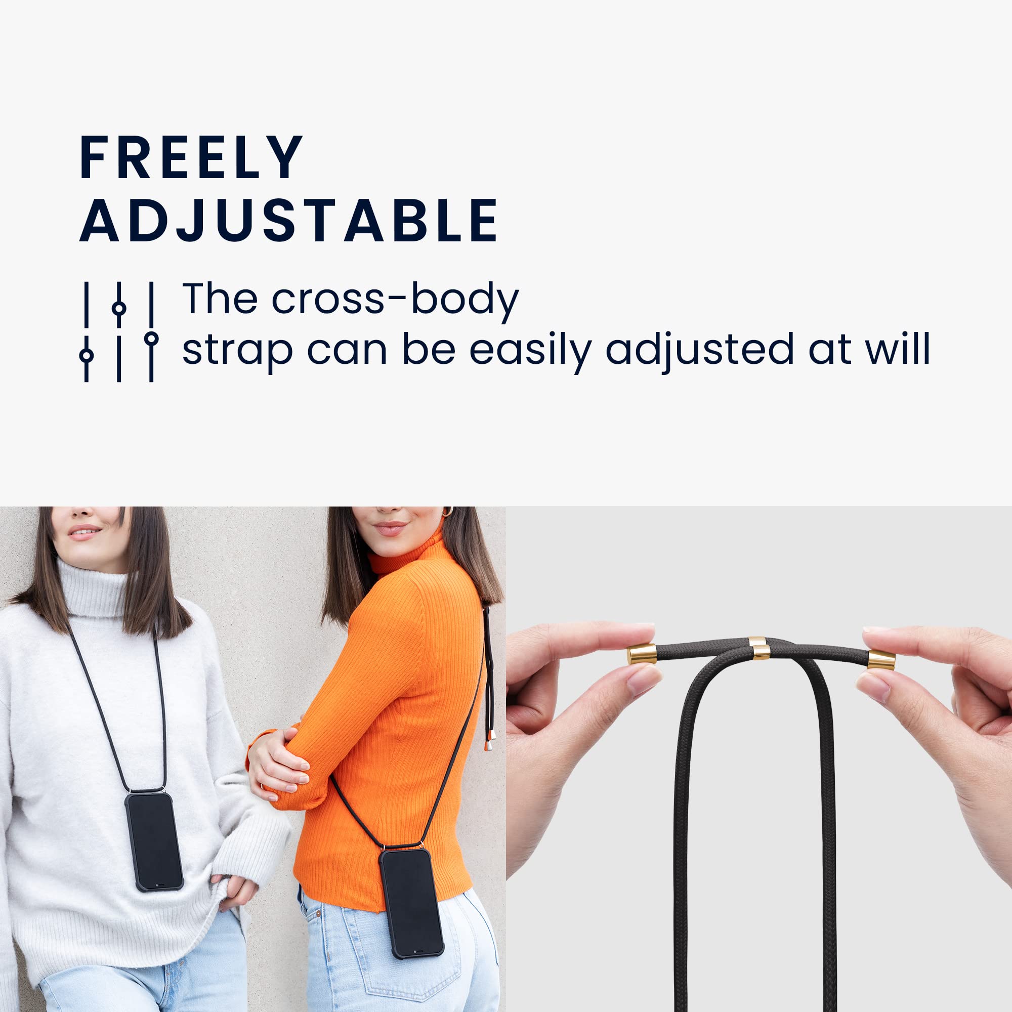 Google Pixel 6a Clear TPU Case with Lanyard - Slim Crossbody Phone Cover for Daily Use