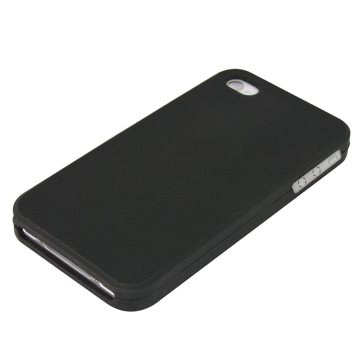 kwmobile Soft Slim Protective TPU Silicone Case for Apple iPhone 4/4S - Shockproof & Scratch Resistant Cover - Perfect for Everyday Use, Work & Travel - Black
