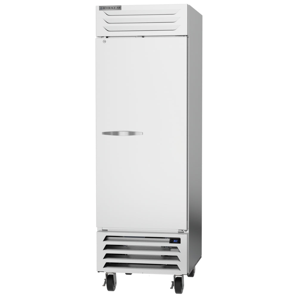Beverage Air 27 Inch Commercial Reach-In Refrigerator - 1 Solid Left Hinge Door - Perfect for Restaurants, Bars, and Catering Businesses