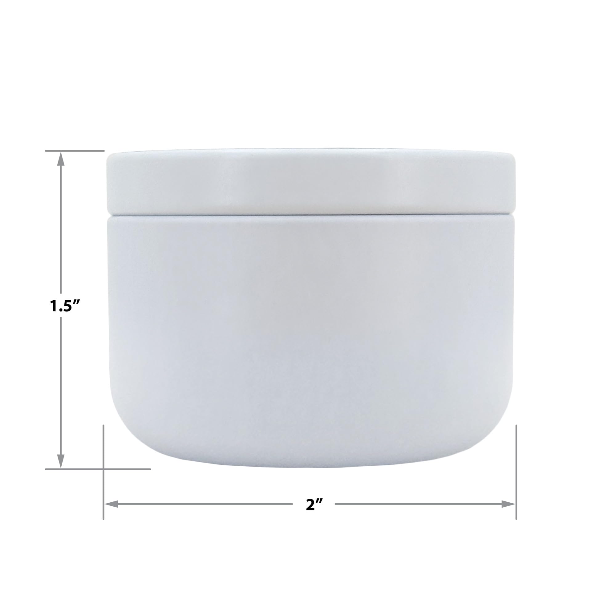 Custom Photo Candles for Weddings - Set of 10 White Tin - Bulk Party Favors
