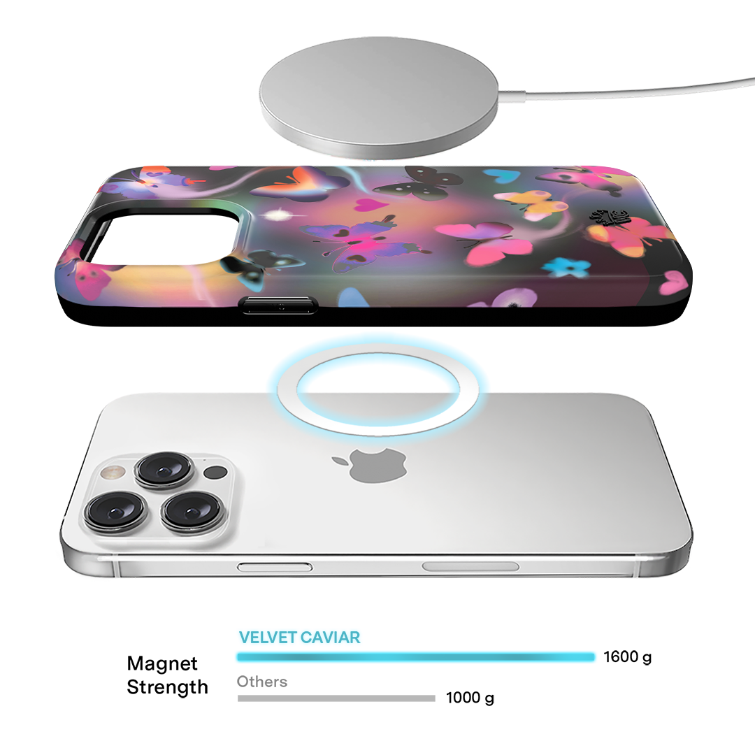 Aurora Butterfly iPhone Case - Elegant & Durable Phone Cover for iPhone 13/14/15 - Perfect for Everyday Use, Travel & Gifting