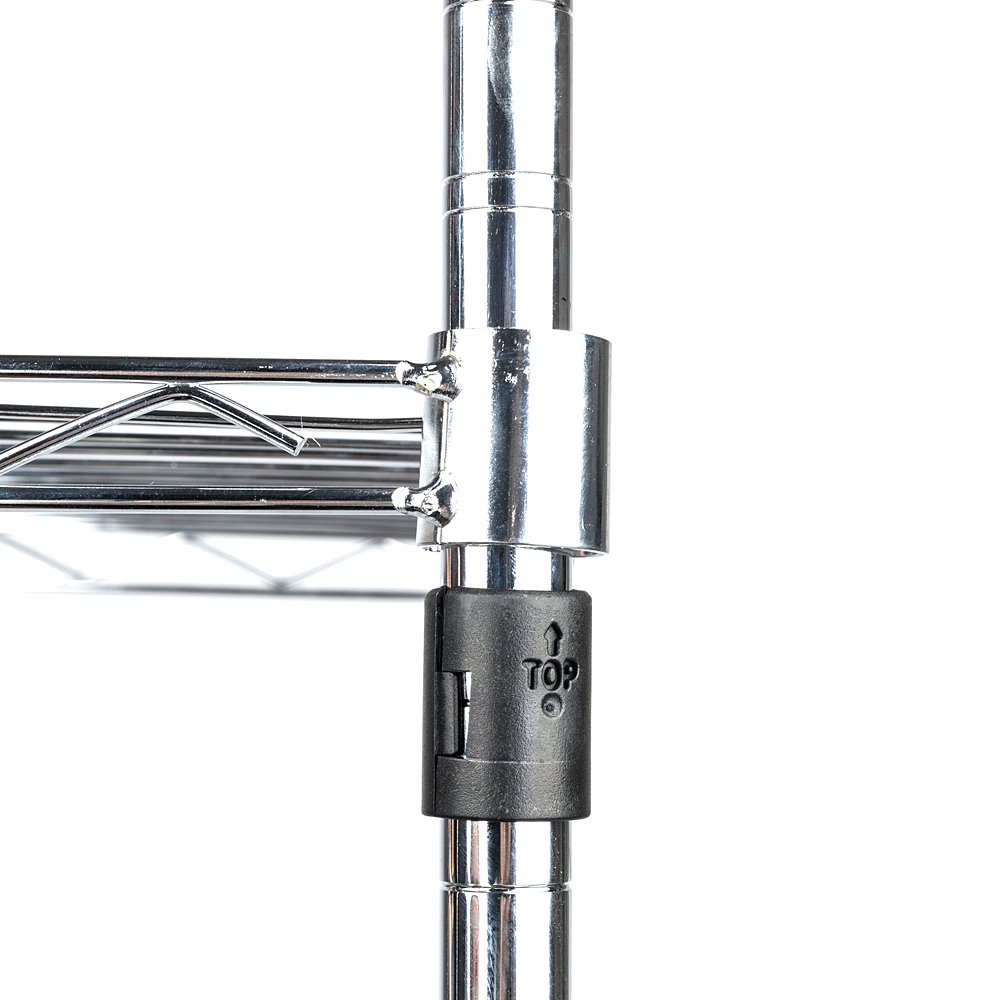 Heavy Duty Freestanding Closet Organizer with Adjustable Hanging Rod & Wire Shelves - 57.9