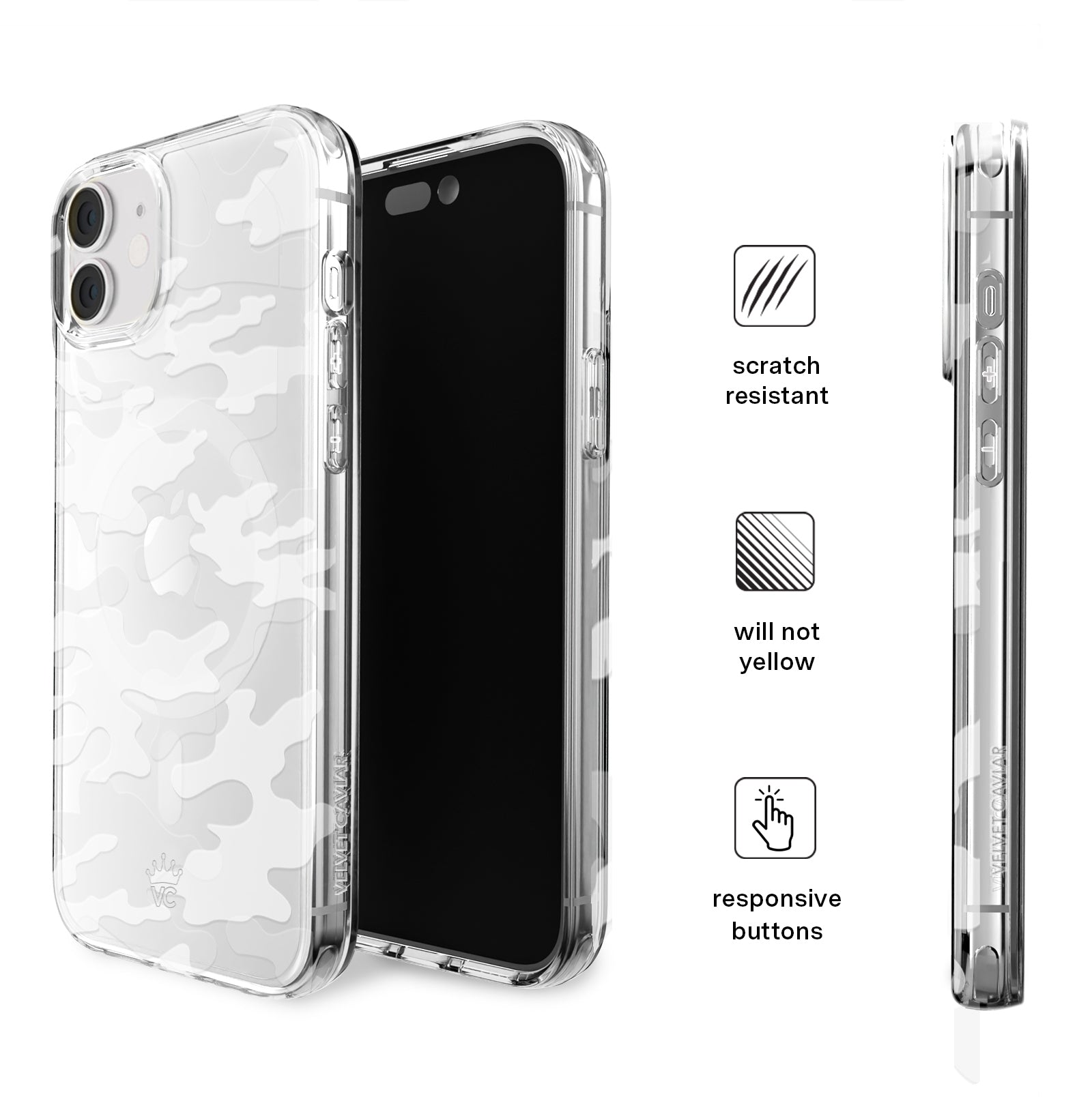 Frosted Camo iPhone Case - Matte Anti-Slip Protective Cover for iPhone [Model] | Perfect for Outdoor Adventures, Hiking & Daily Use