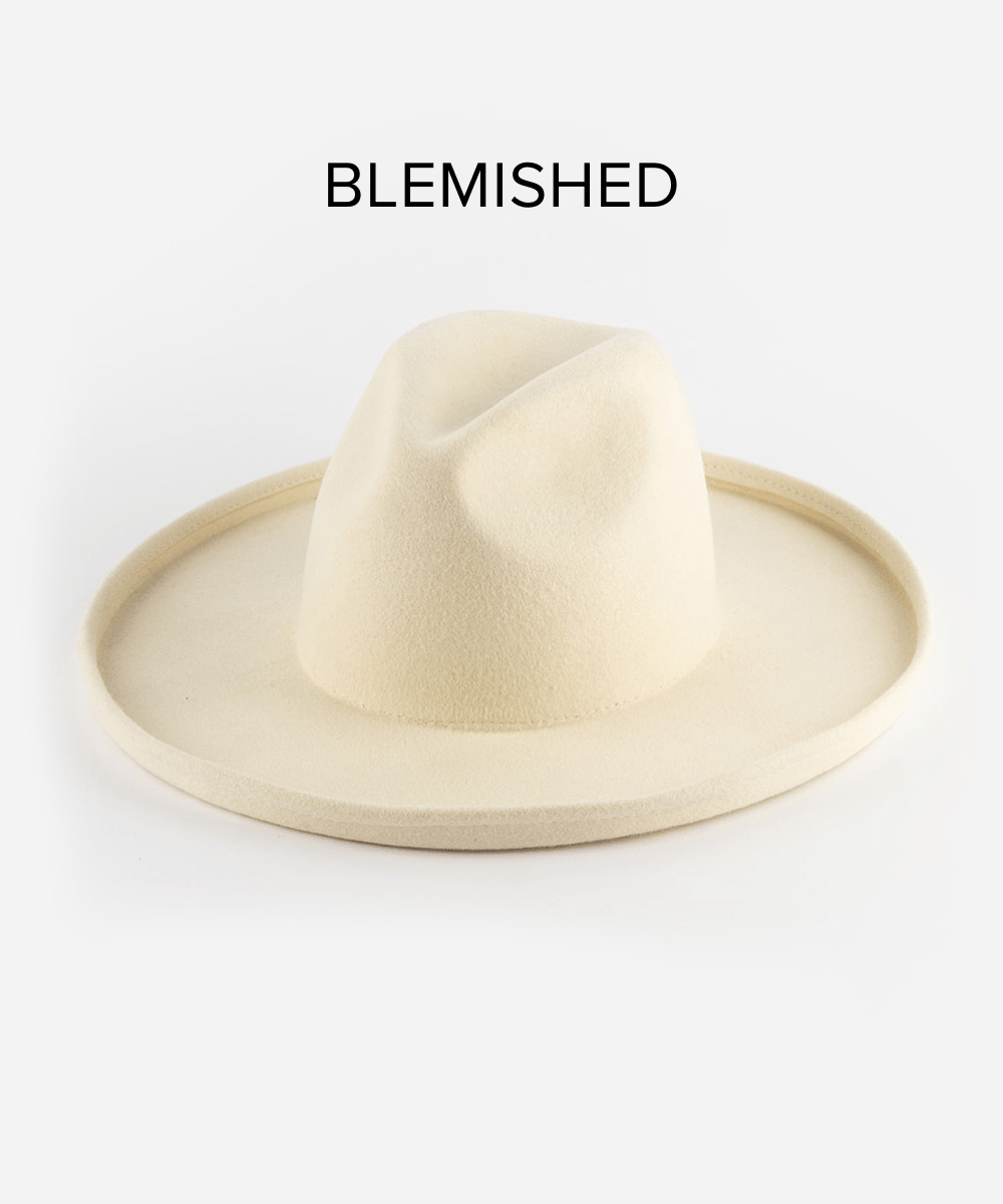 Maude Pencil Brim Hat - Off White Vintage Style Women's Sun Hat for Beach, Summer & Outdoor Activities | BLEMISHED Sale