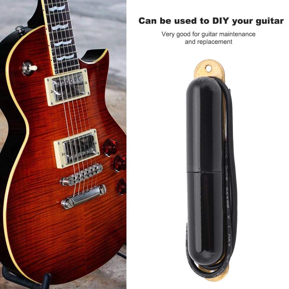 Alnico V Electric Guitar Pickup - Single Coil Lipstick Tube Pickup with Powerful Magnet for Enhanced Tone (Black) | Perfect for Blues, Rock & Jazz Performances