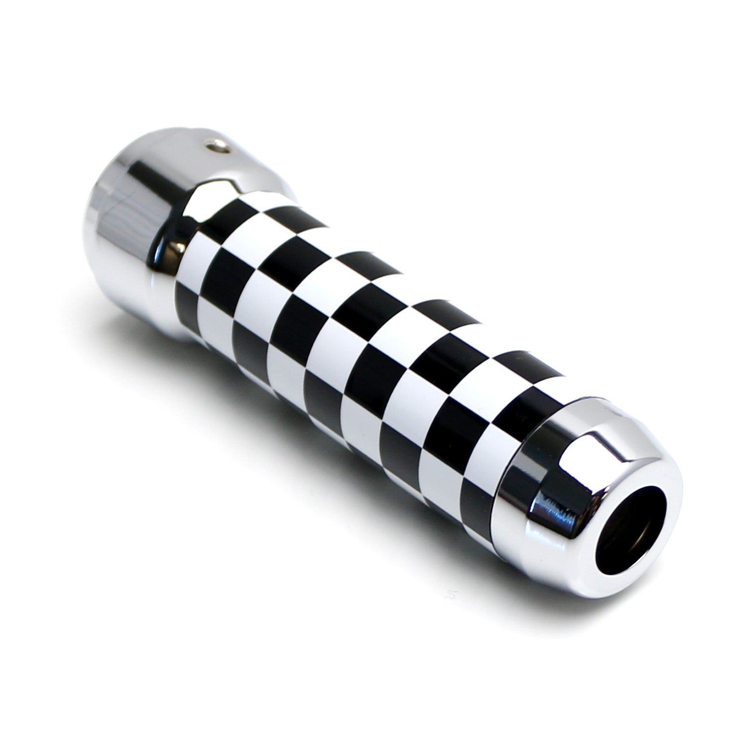Black & White Checker Handbrake Grip for MINI Cooper F55 F56 F57 (Gen3) - Premium Leather Shift Knob Cover - Perfect for Car Enthusiasts & Custom Interior Upgrades